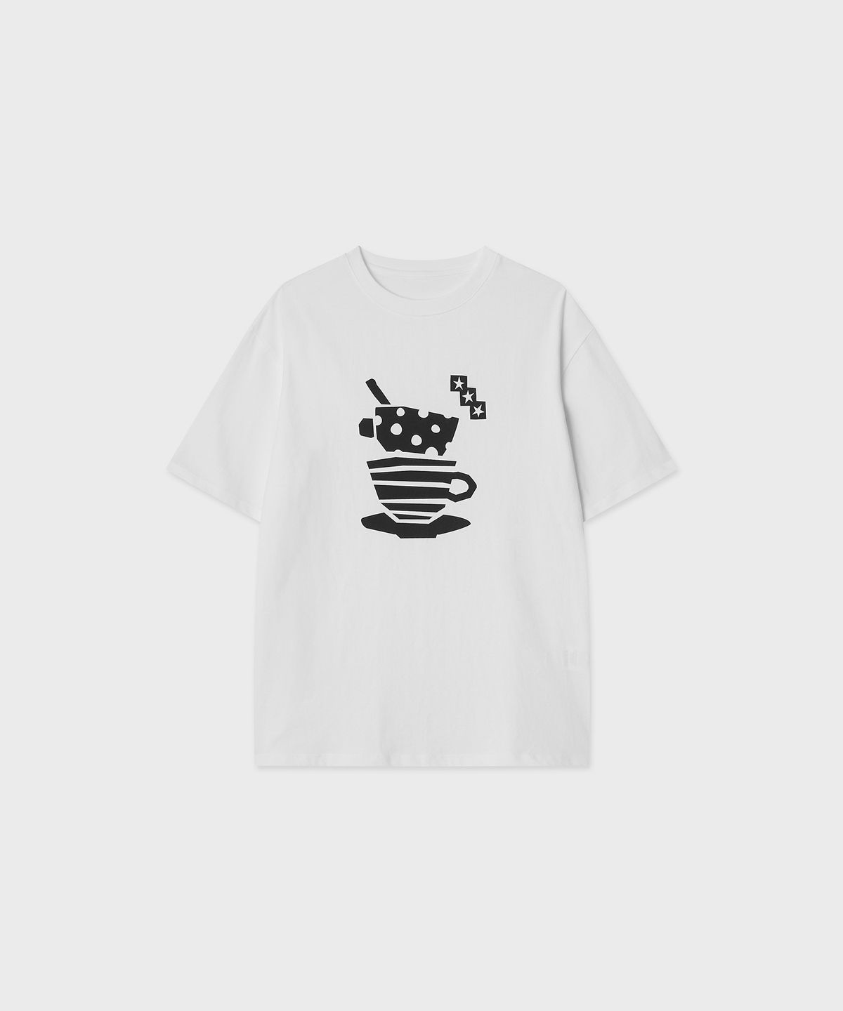 썬릿(SUNLIT) 티타임 오버핏 티 (화이트)