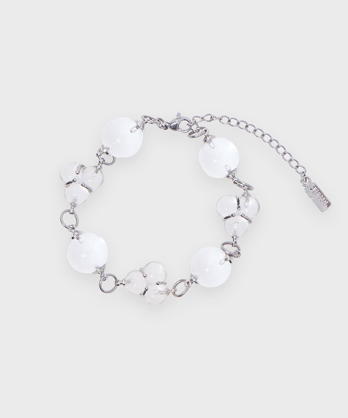 시눈(SINOON) Clear Grape Bracelet (Silver)