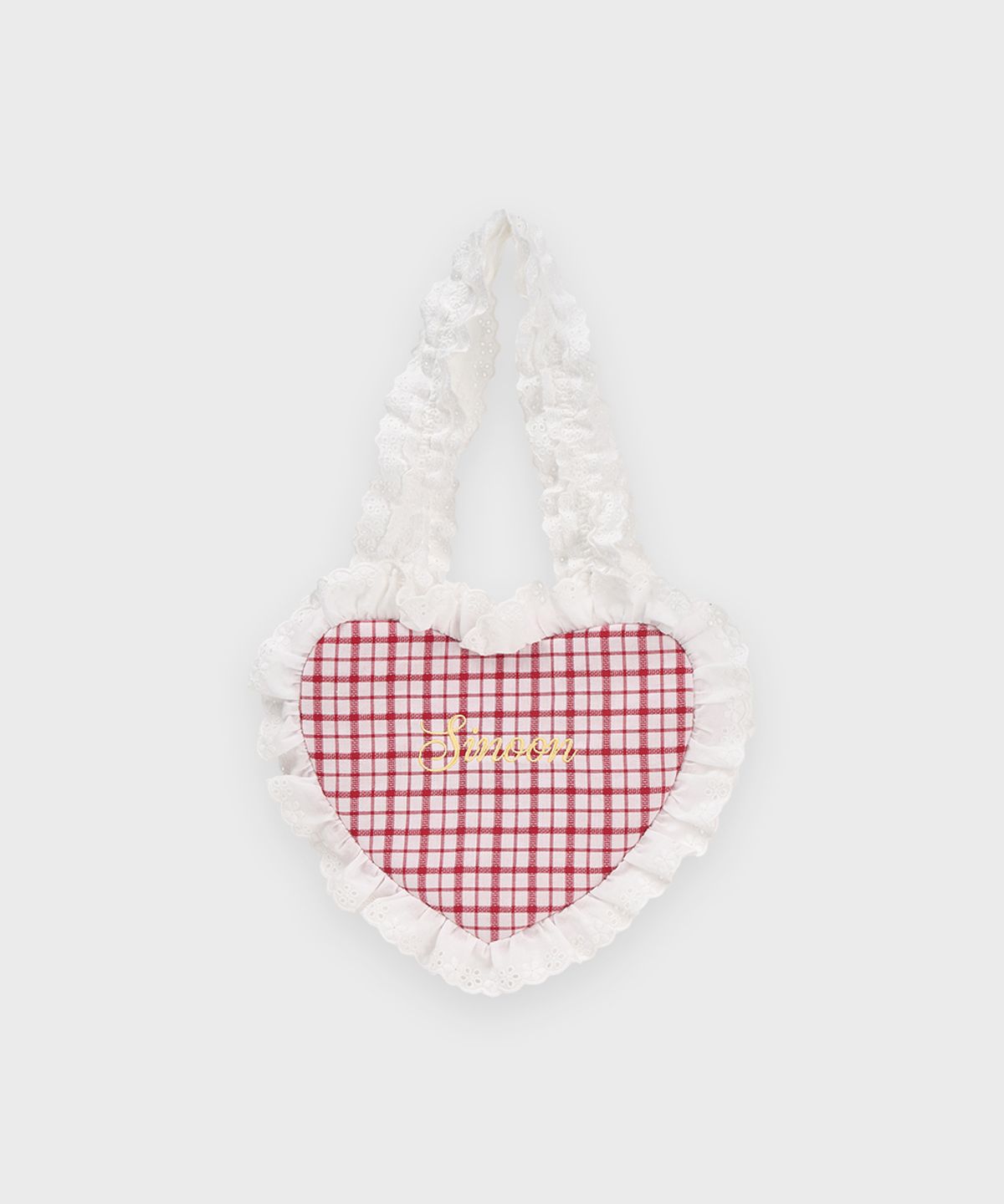 시눈(SINOON) Shirring Heart Bag (Red)