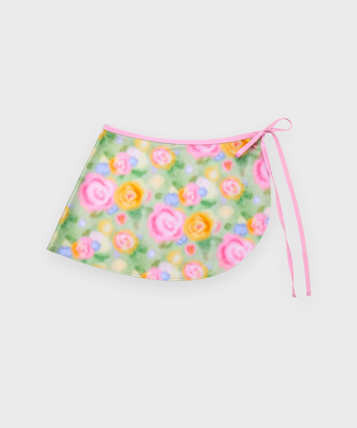 시눈(SINOON) Ribbon Tie Swim Wrap Skirt (Pink)