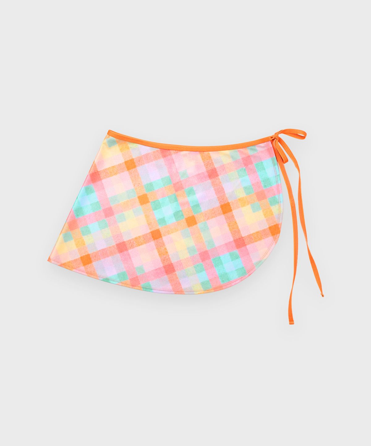 시눈(SINOON) Ribbon Tie Swim Wrap Skirt (Orange)