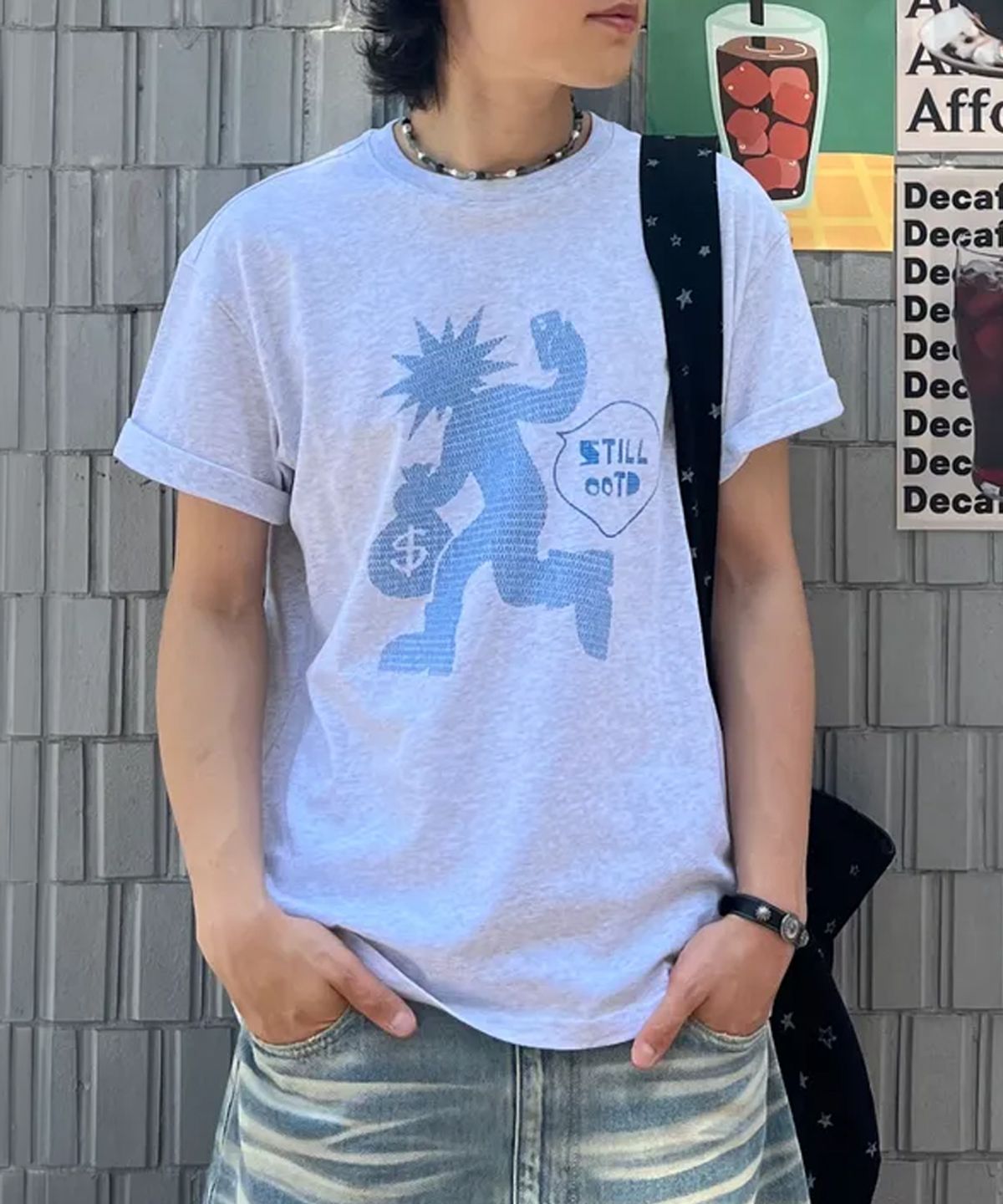 인템포무드(INTEMPOMOOD) 오오티디 그래픽 티셔츠 : 2컬러
