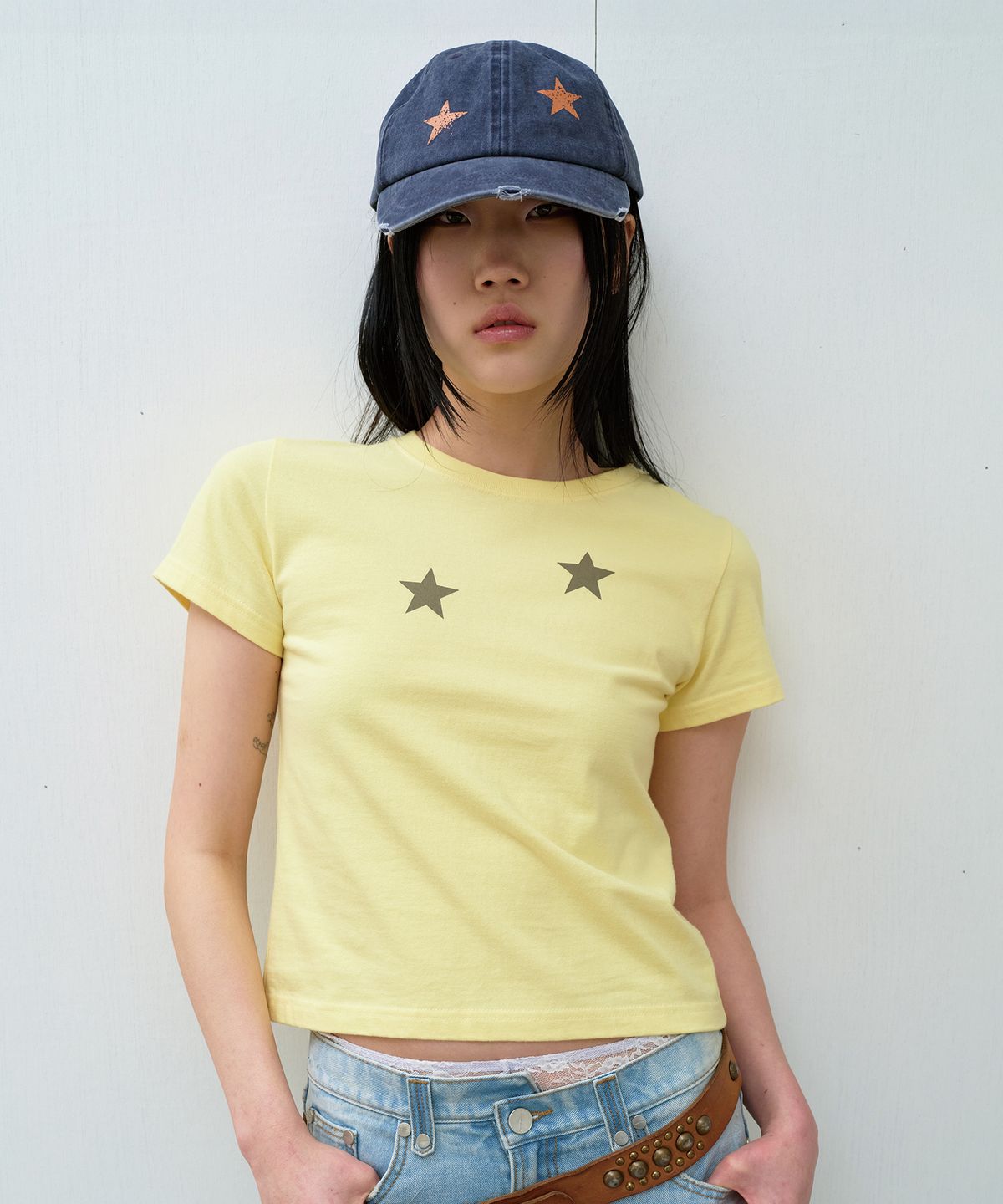 더바이닐하우스(THEVINYLHOUSE) STAR BALL CAP NAVY