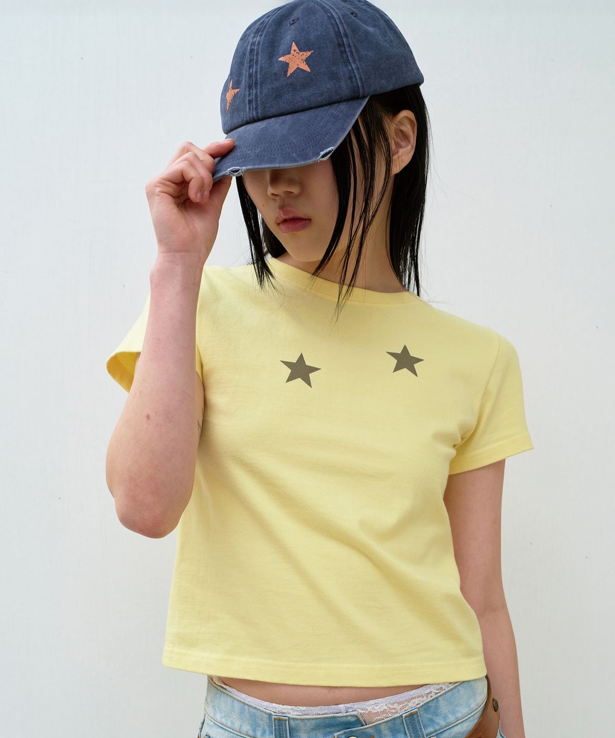 더바이닐하우스(THEVINYLHOUSE) STAR BALL CAP NAVY