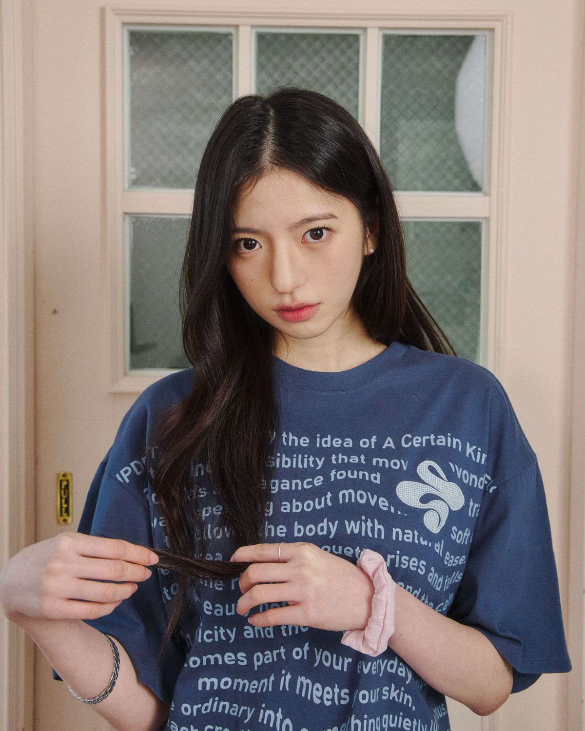 업드래프트(UPDRAFT) Updraft Oversized Artwork T-shirts [Blue]