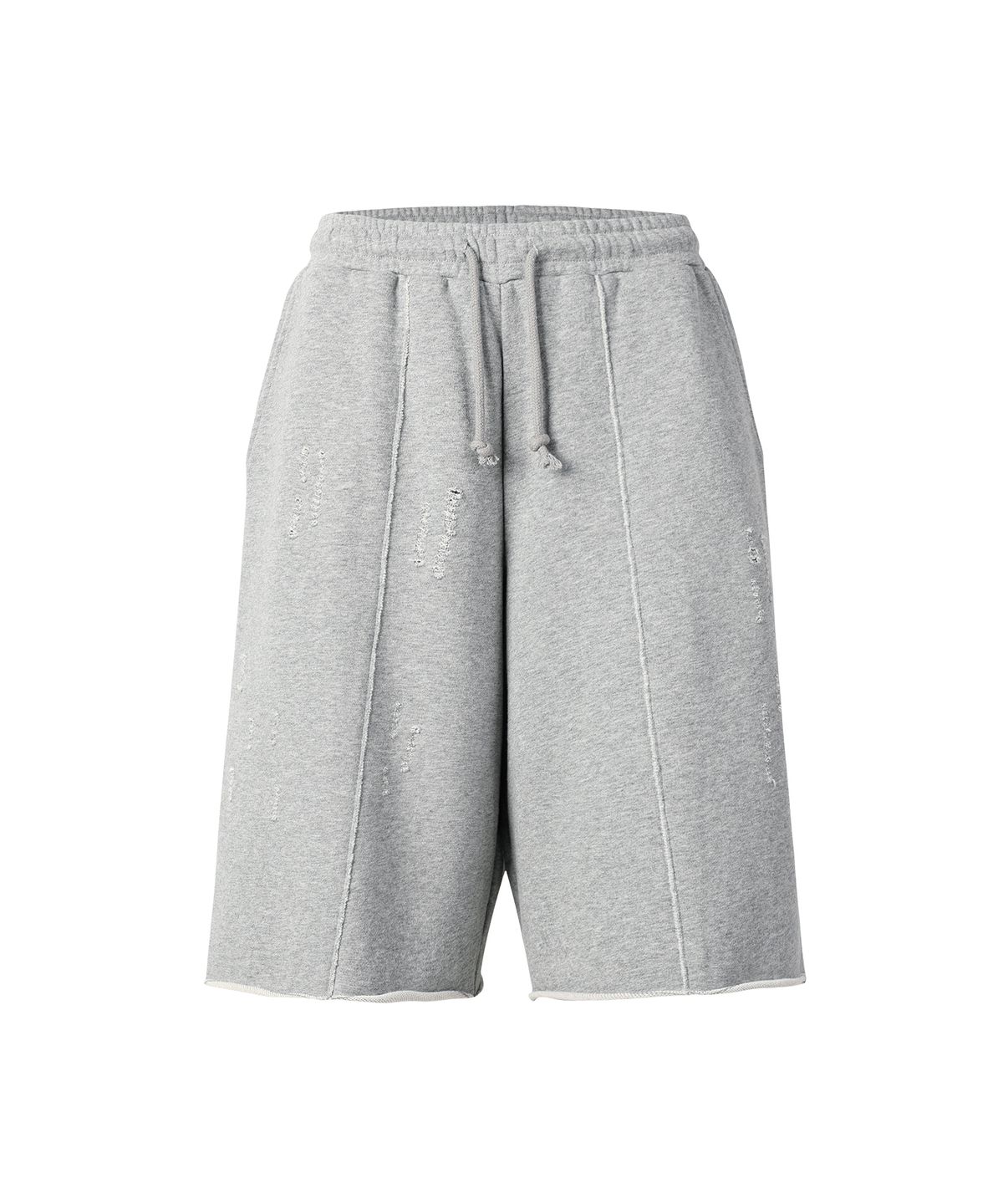 더바이닐하우스(THEVINYLHOUSE) CUT-OFF DAMAGE SHORTS GREY