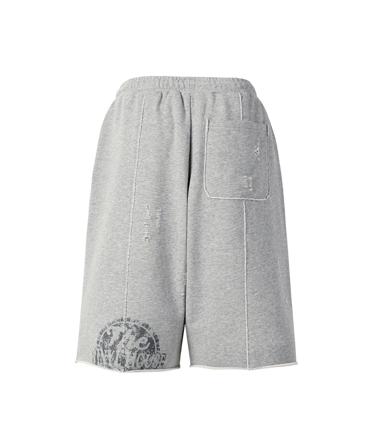 더바이닐하우스(THEVINYLHOUSE) CUT-OFF DAMAGE SHORTS GREY