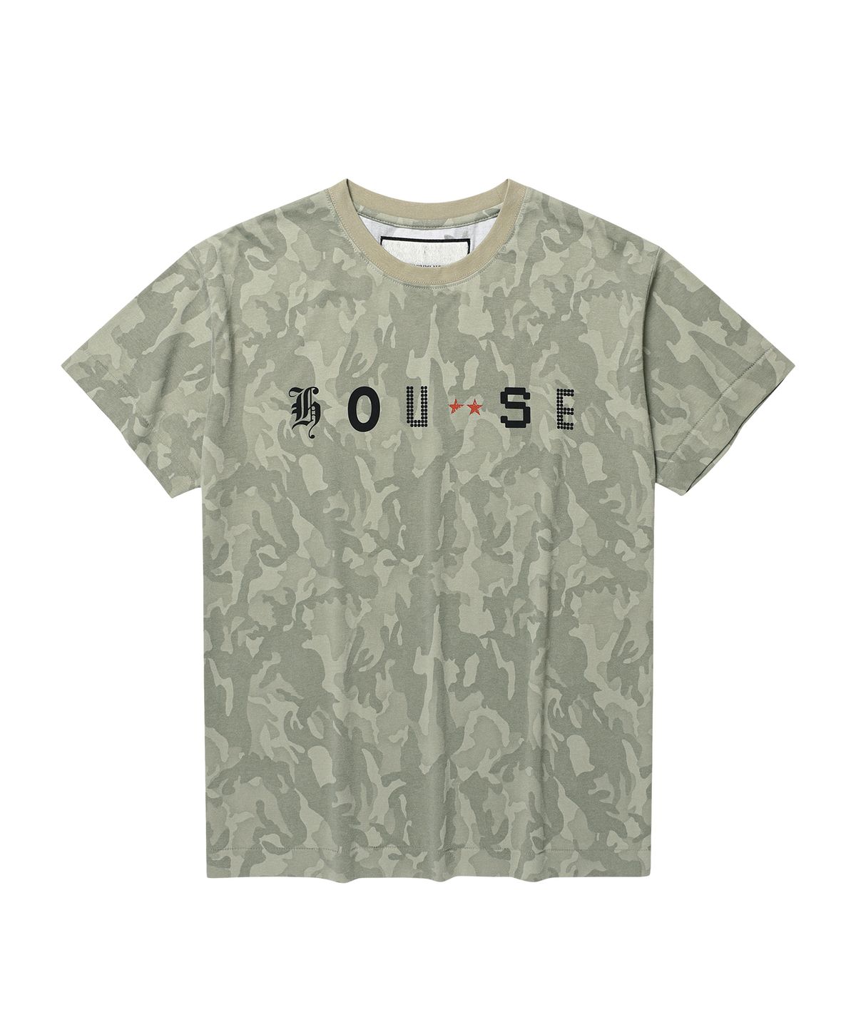 더바이닐하우스(THEVINYLHOUSE) FONT-HOUSE TEE CAMO