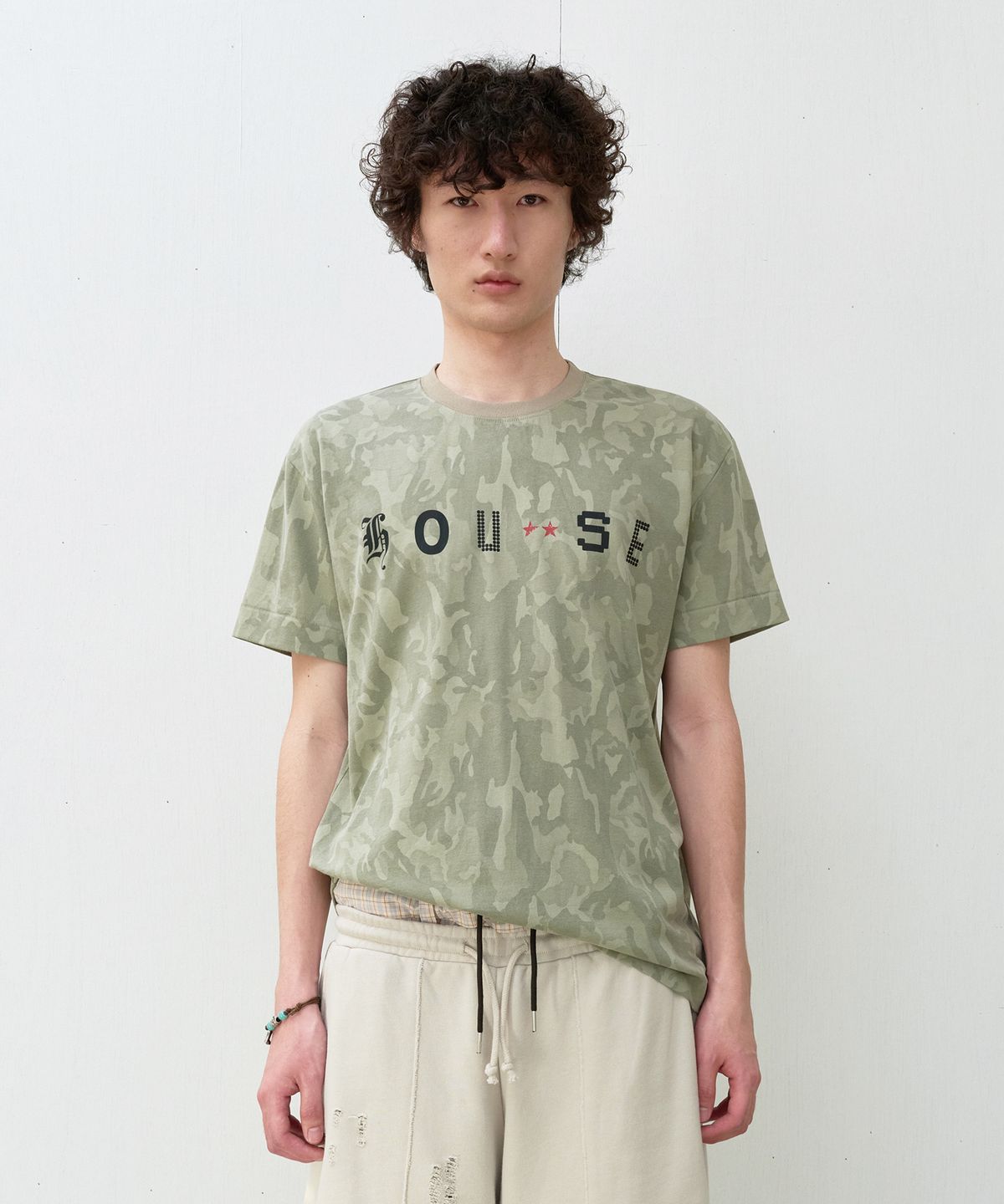 더바이닐하우스(THEVINYLHOUSE) FONT-HOUSE TEE CAMO
