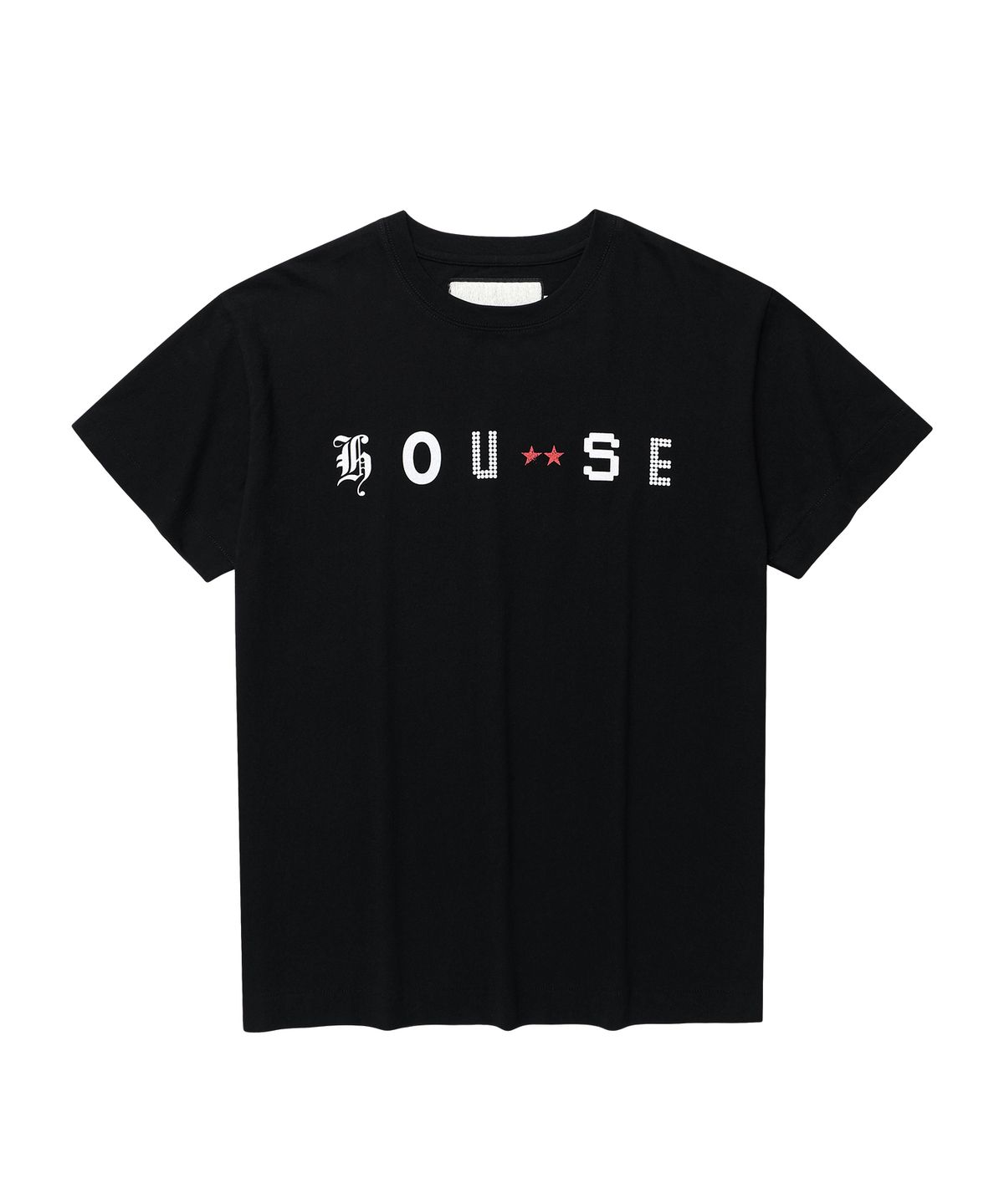 더바이닐하우스(THEVINYLHOUSE) FONT-HOUSE TEE BLACK