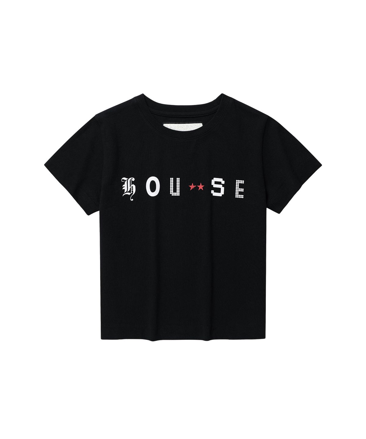 더바이닐하우스(THEVINYLHOUSE) FONT-HOUSE TEE BLACK