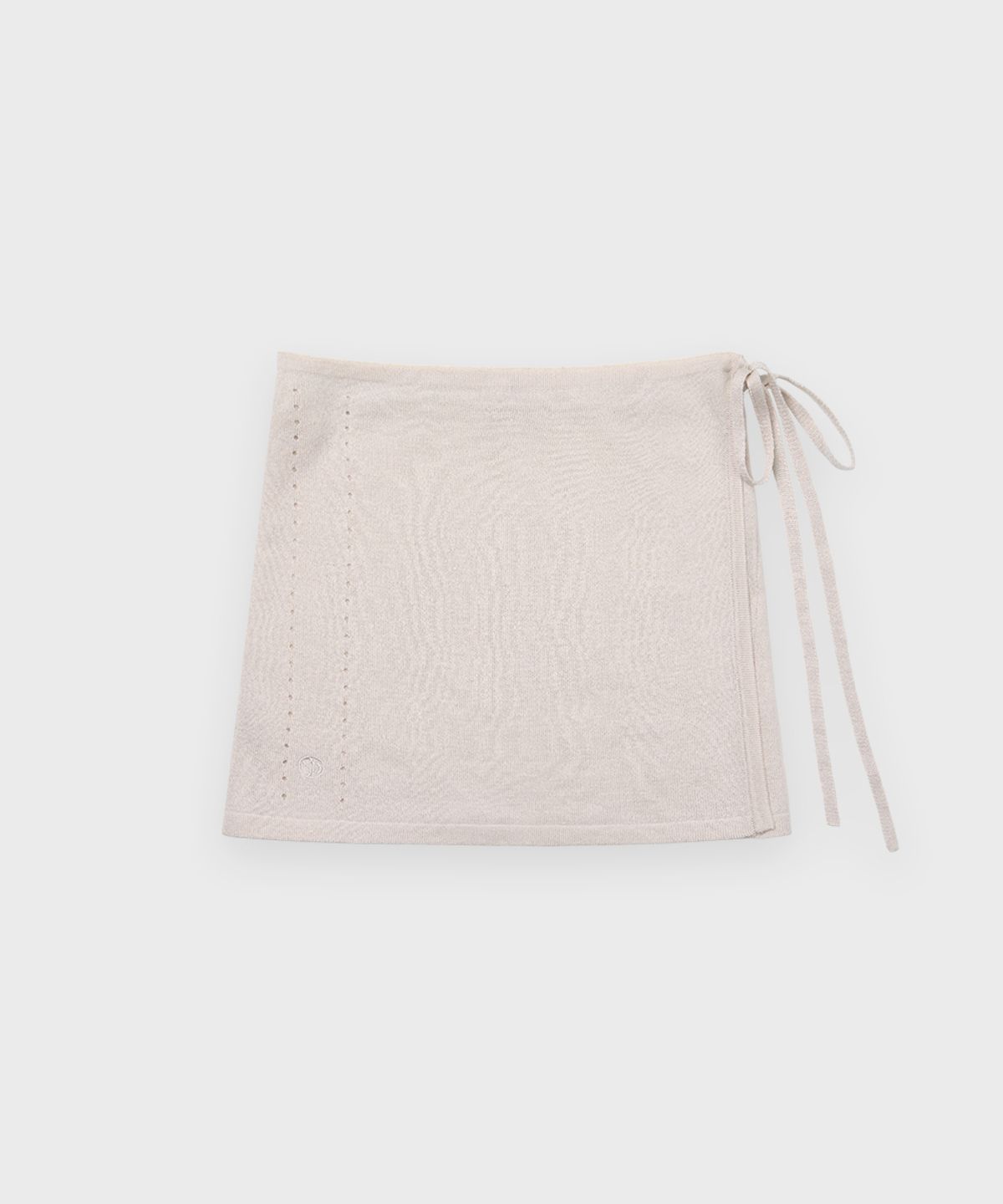 시눈(SINOON) Sheer Layered Skirt (Light Grey)