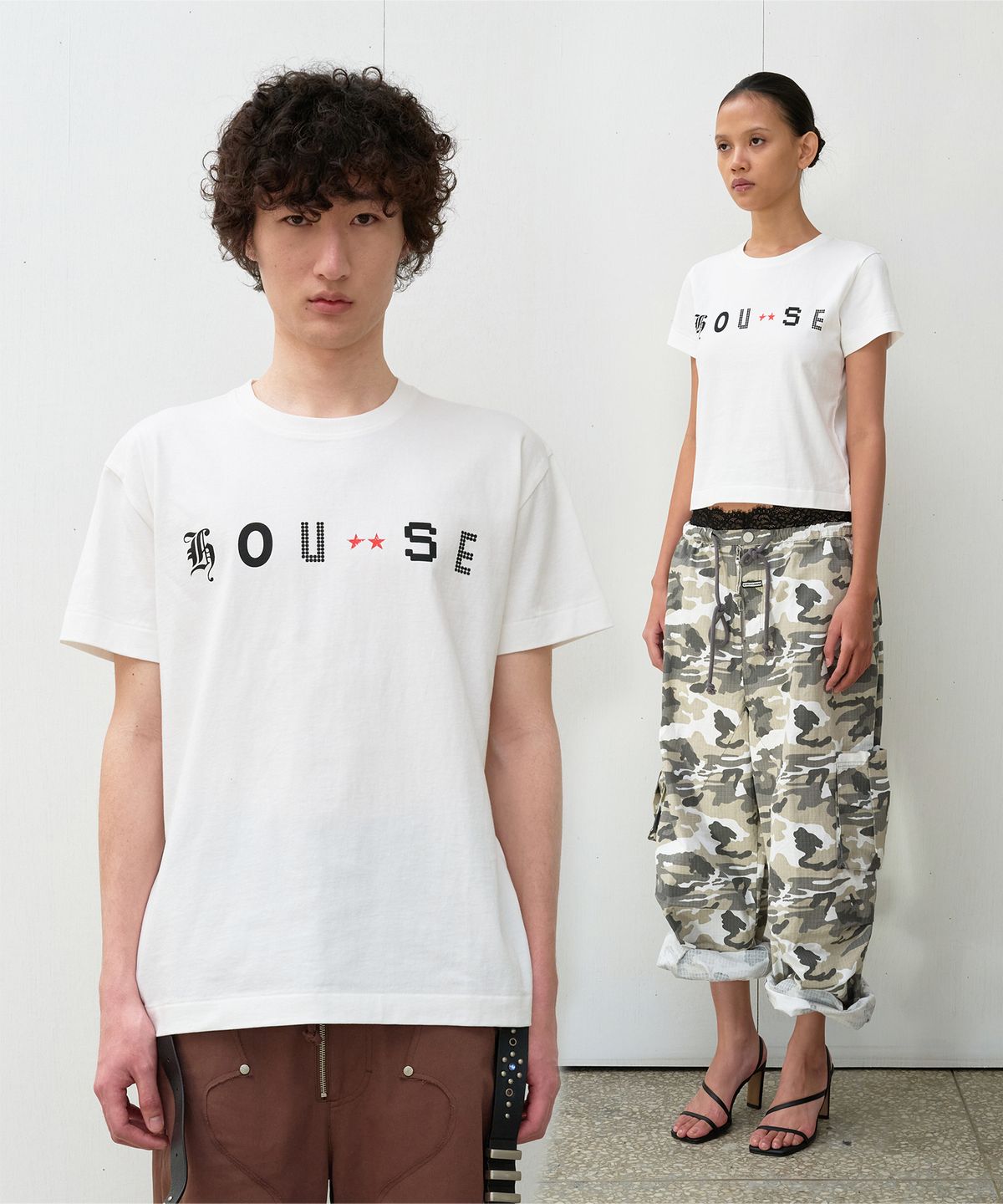 더바이닐하우스(THEVINYLHOUSE) FONT-HOUSE TEE WHITE