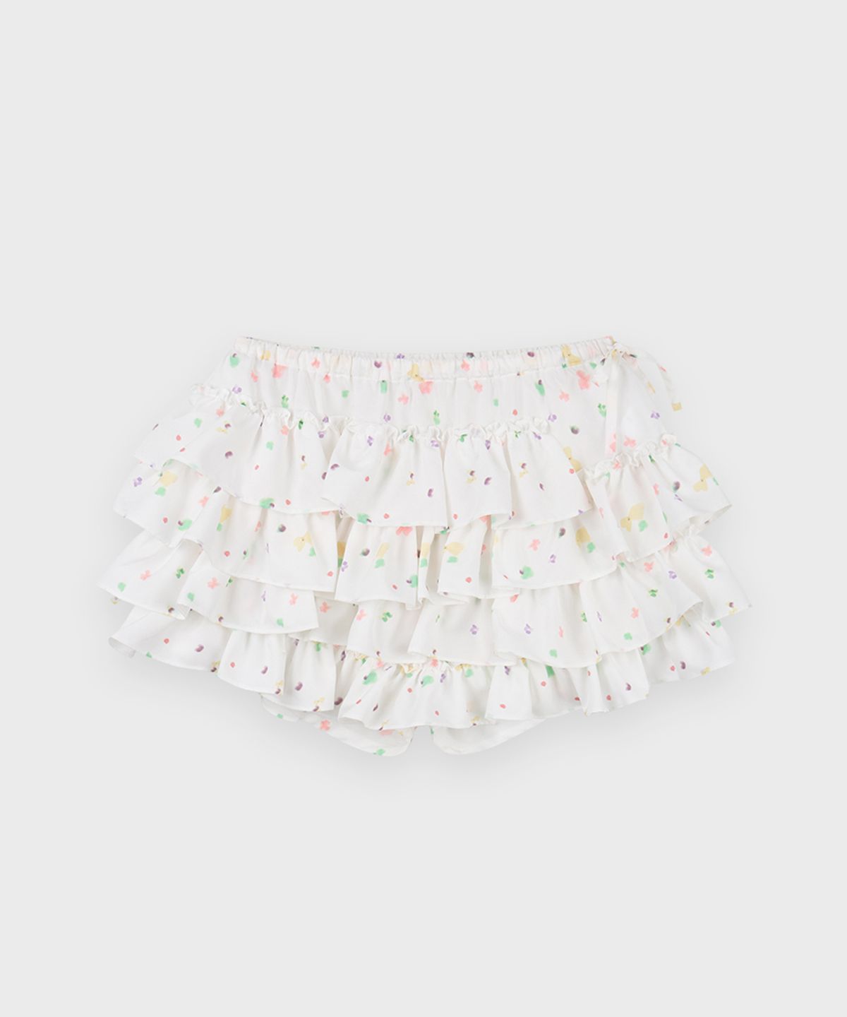 시눈(SINOON) Frill Mini Skirt Pants (White)