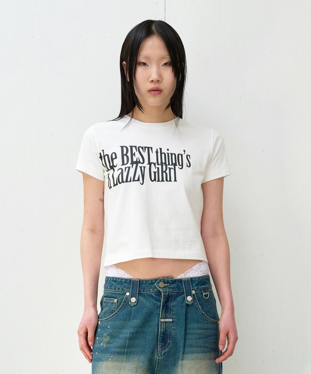 더바이닐하우스(THEVINYLHOUSE) THE LAZY TEE WHITE