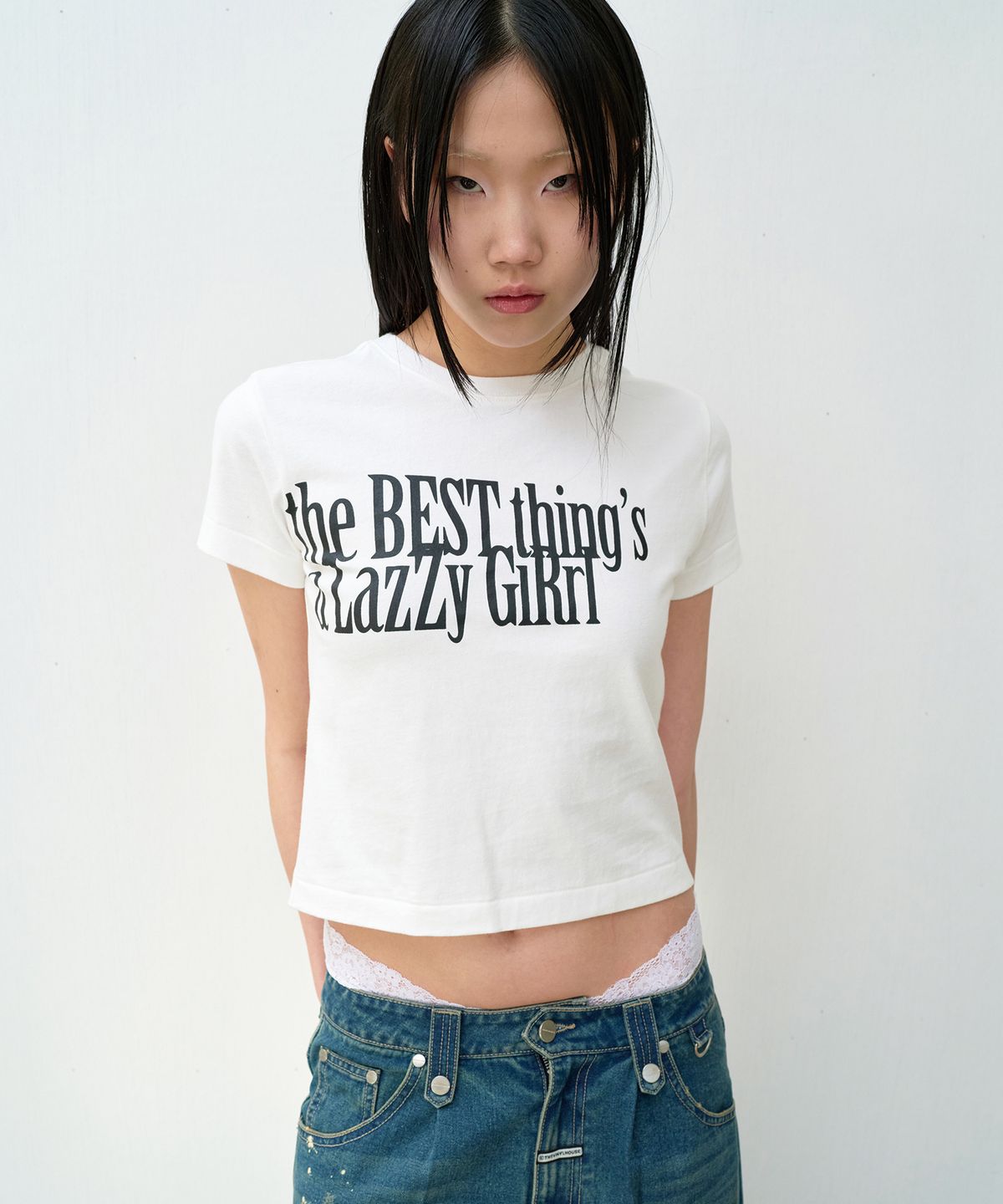 더바이닐하우스(THEVINYLHOUSE) THE LAZY TEE WHITE