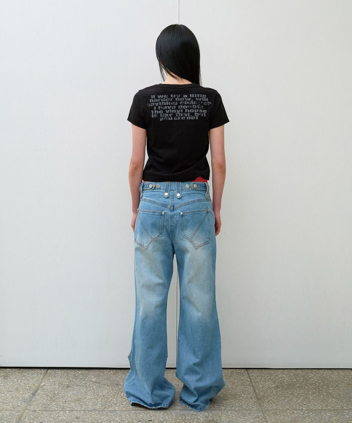 더바이닐하우스(THEVINYLHOUSE) FADED STAR TEE BLACK