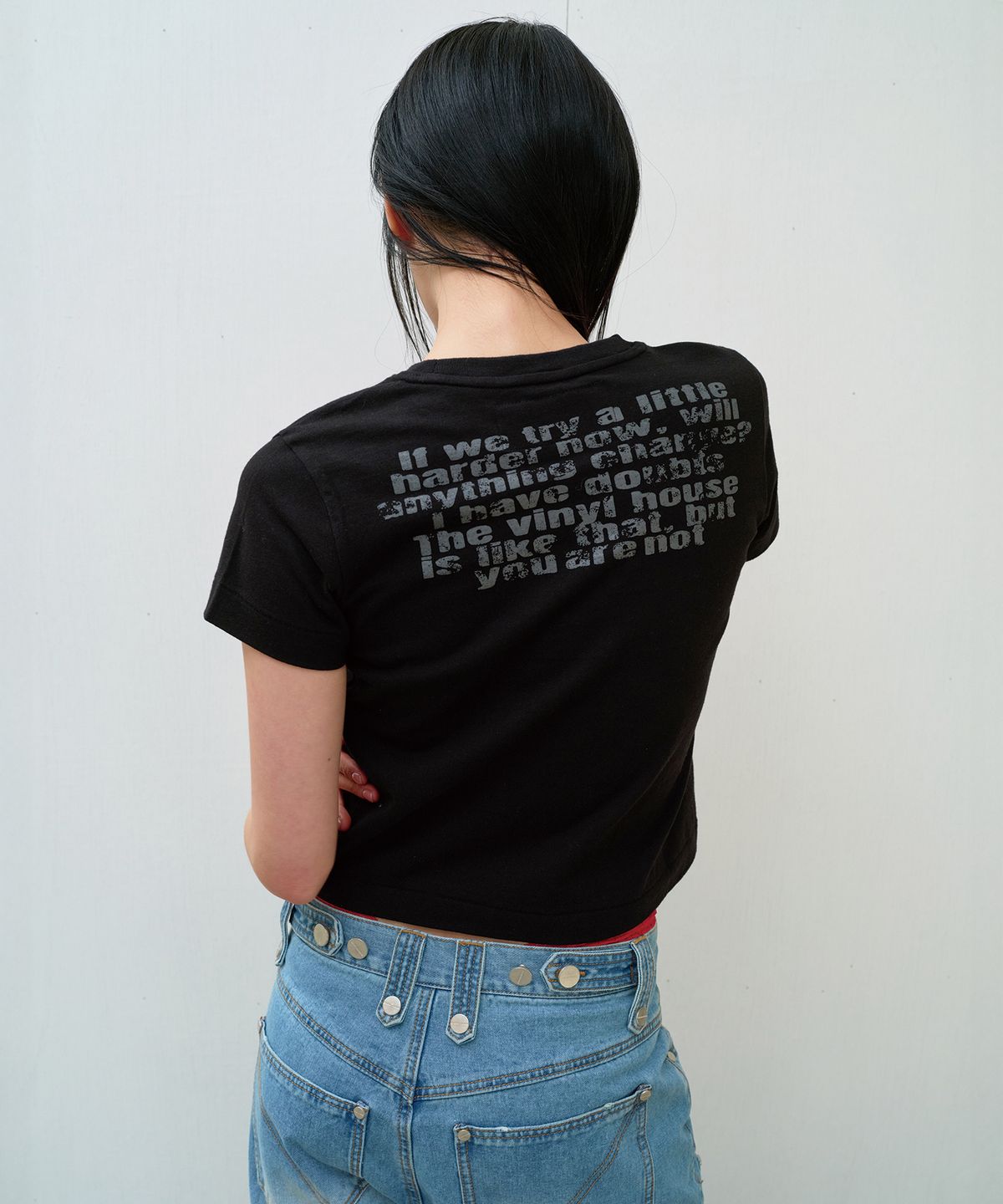 더바이닐하우스(THEVINYLHOUSE) FADED STAR TEE BLACK