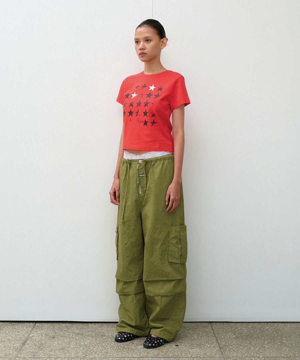 더바이닐하우스(THEVINYLHOUSE) FADED STAR TEE RED