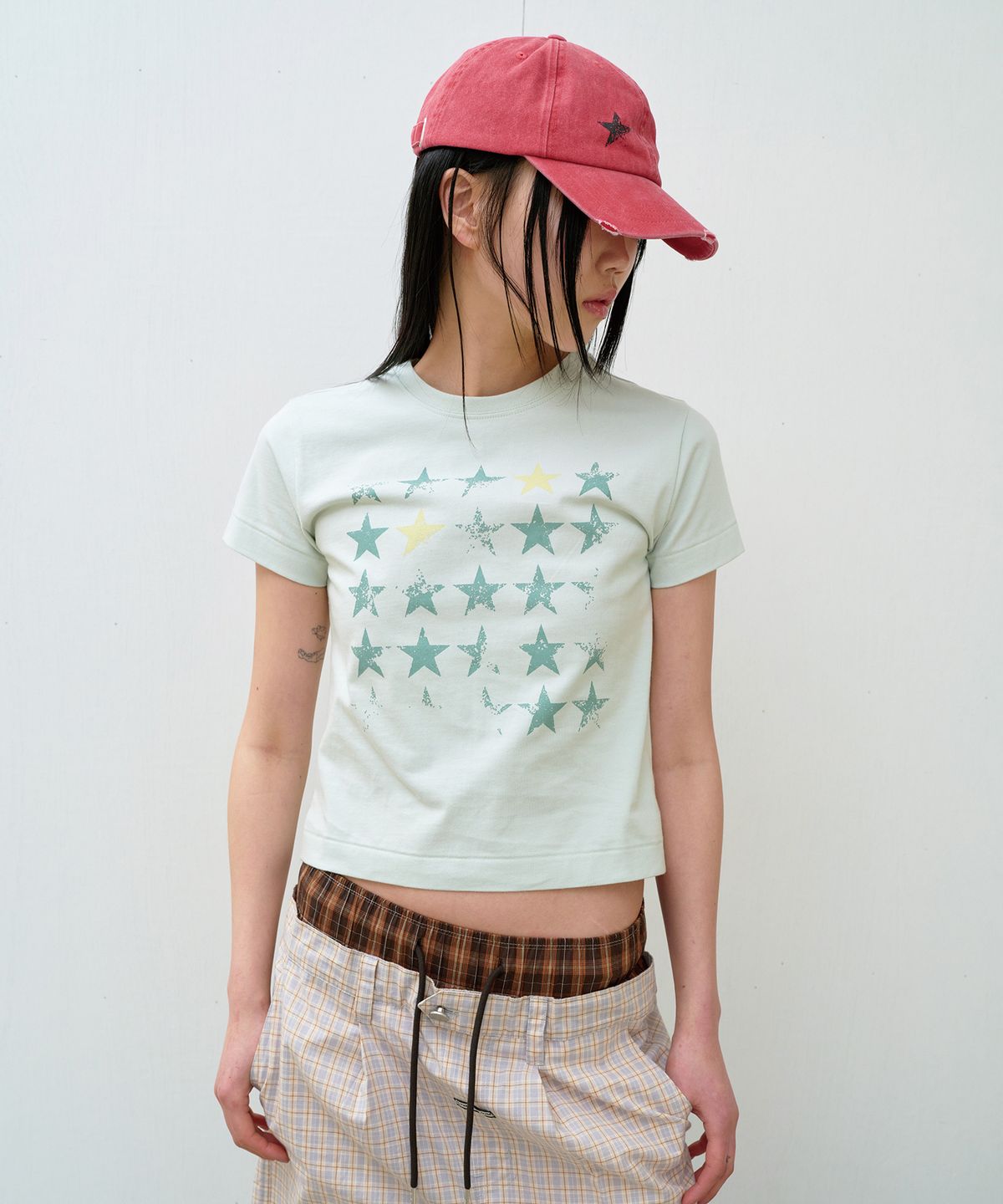 더바이닐하우스(THEVINYLHOUSE) FADED STAR TEE MINT