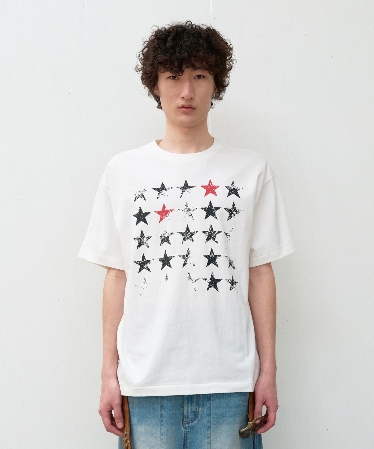 더바이닐하우스(THEVINYLHOUSE) FADED STAR TEE WHITE