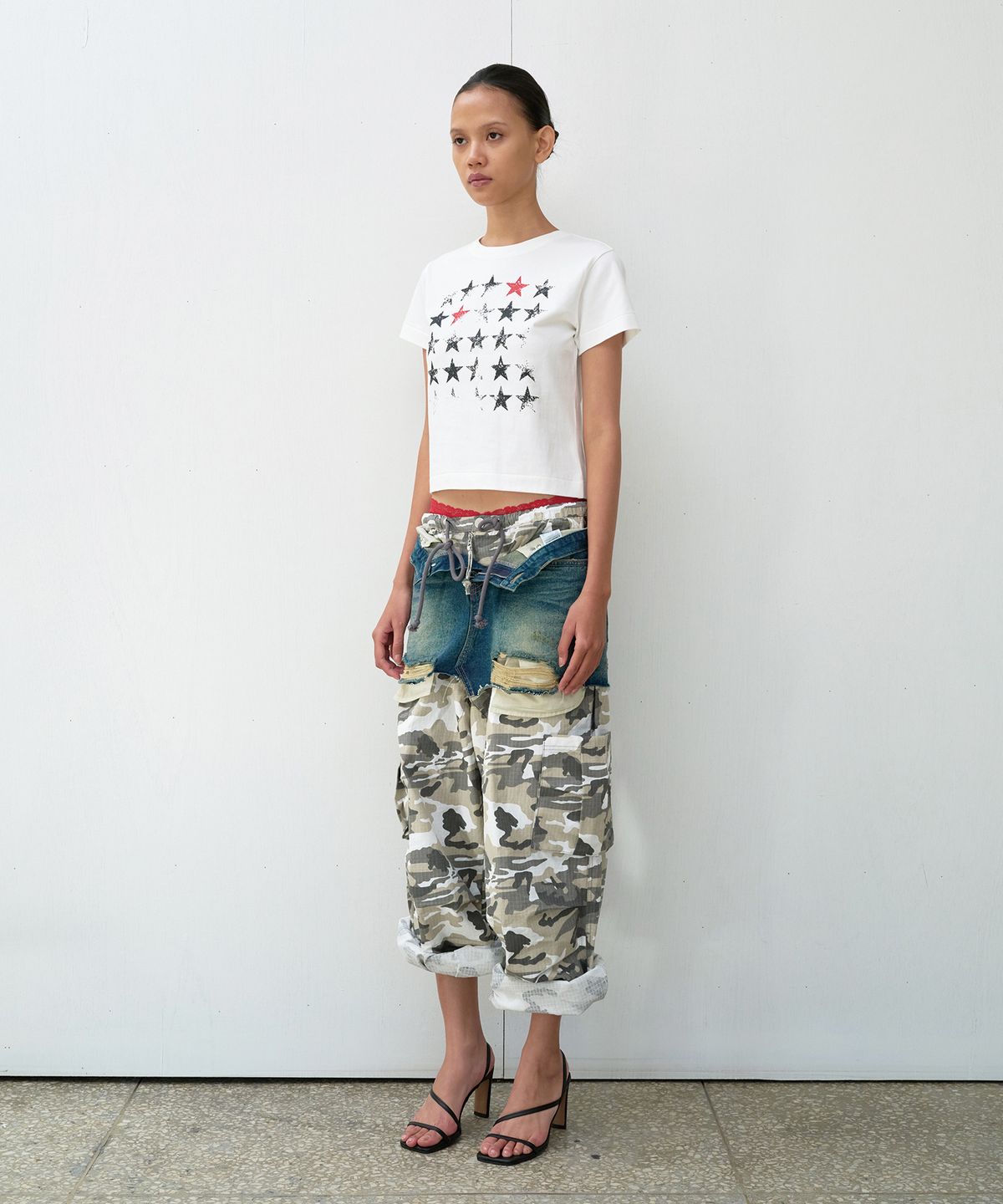 더바이닐하우스(THEVINYLHOUSE) FADED STAR TEE WHITE