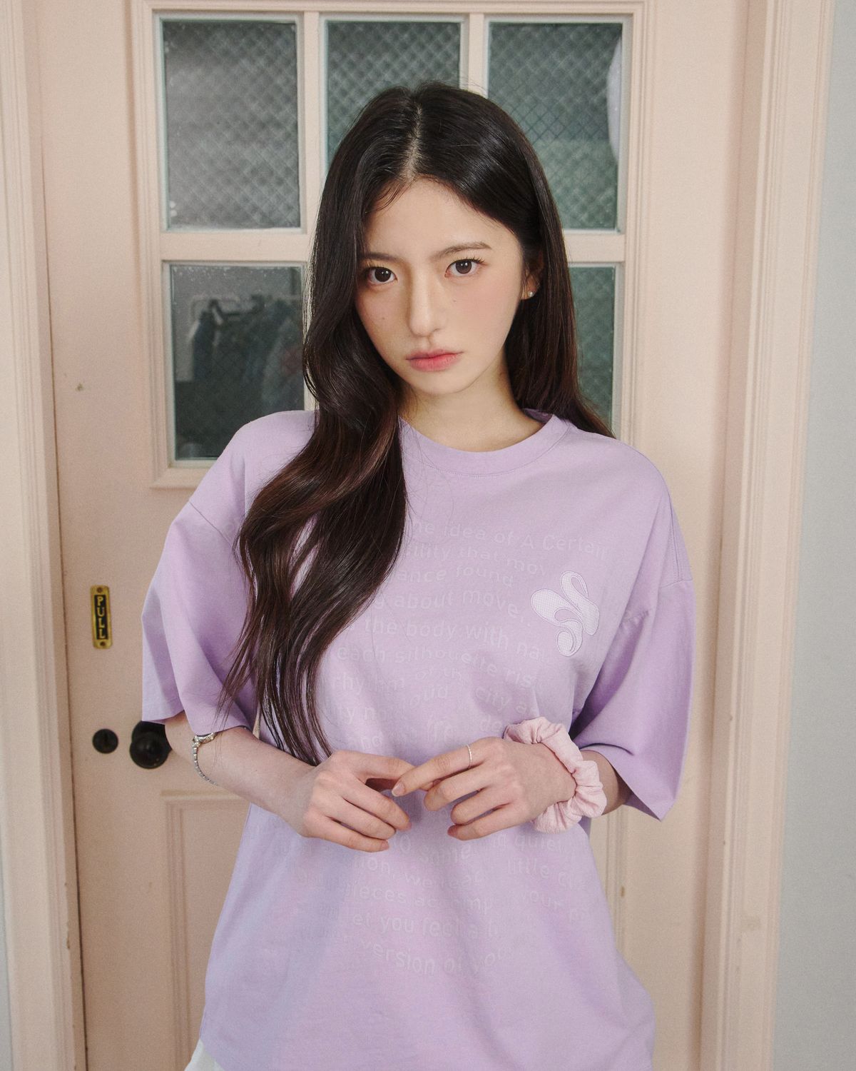 업드래프트(UPDRAFT) Updraft Oversized Artwork T-shirts [Light Purple]