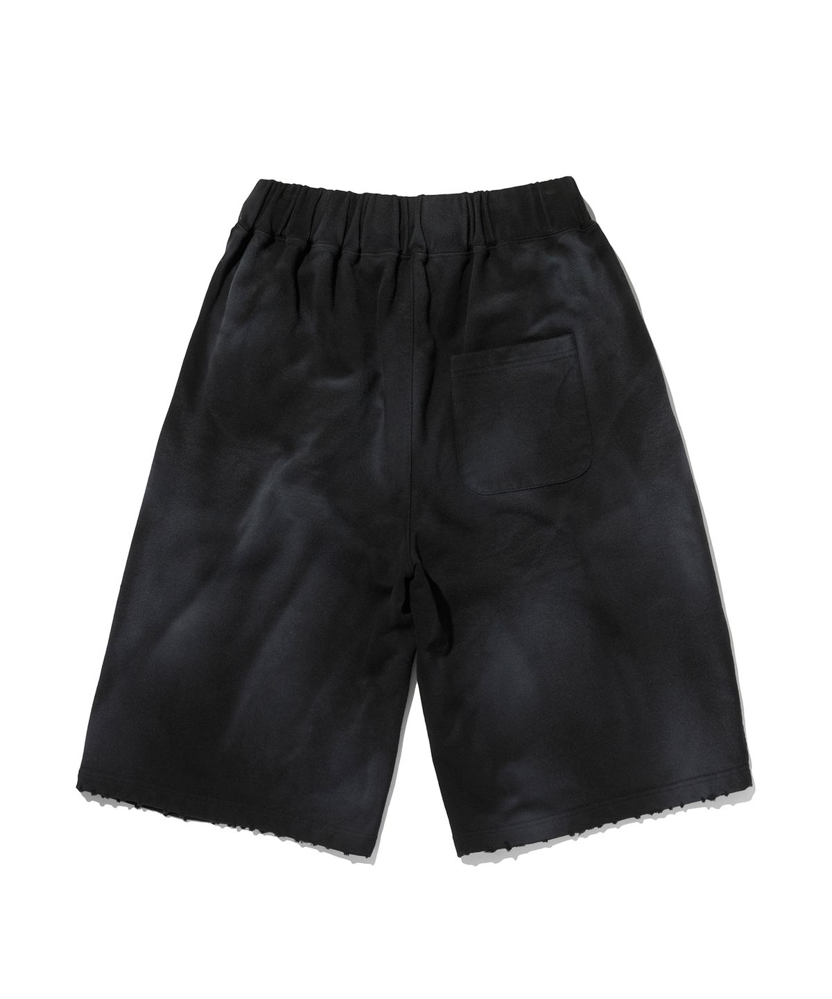 스웨이드(SUADE) CUT EDGE SWEAT SHORTS [WASHING BLACK]