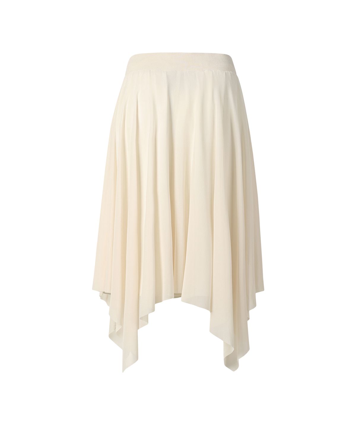 더바이닐하우스(THEVINYLHOUSE) MESH LAYERED SKIRT (W) IVORY