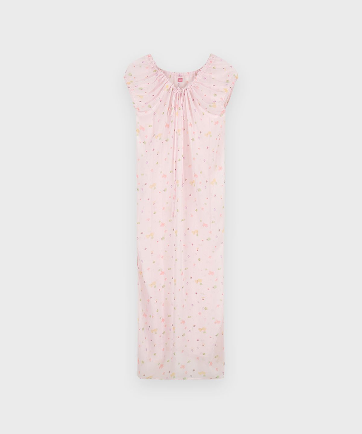 시눈(SINOON) Pale Flower Long One-Piece (Pink)