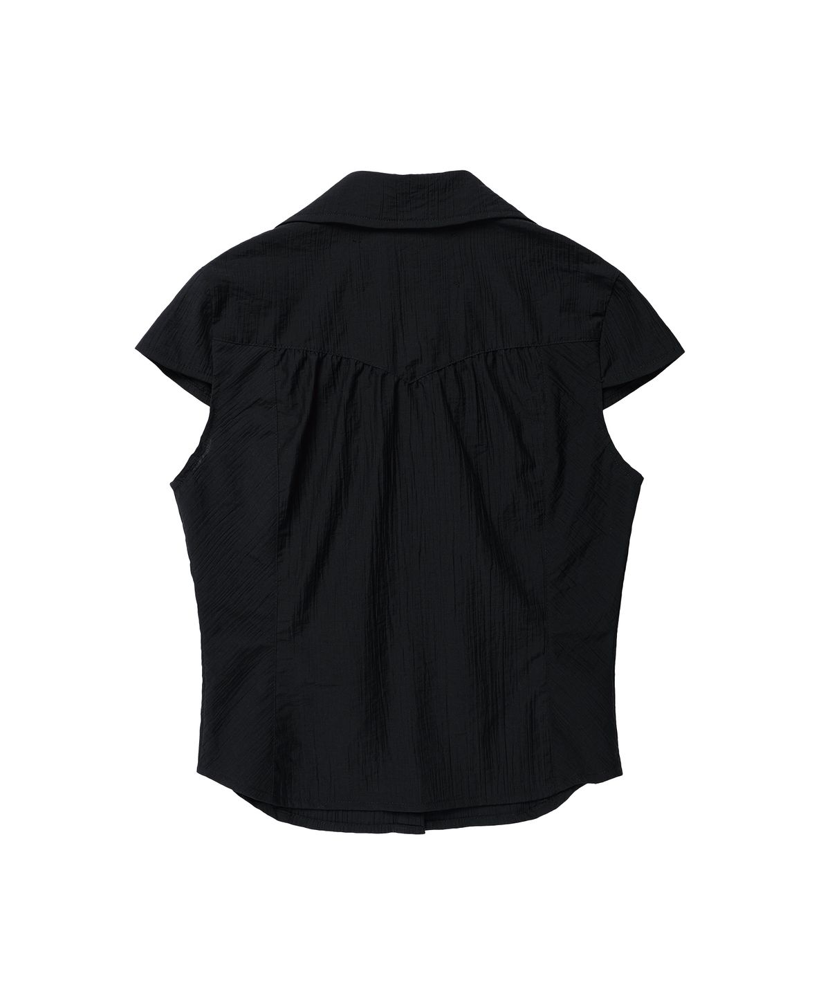 더바이닐하우스(THEVINYLHOUSE) PETIT HALF SHIRTS (W) BLACK