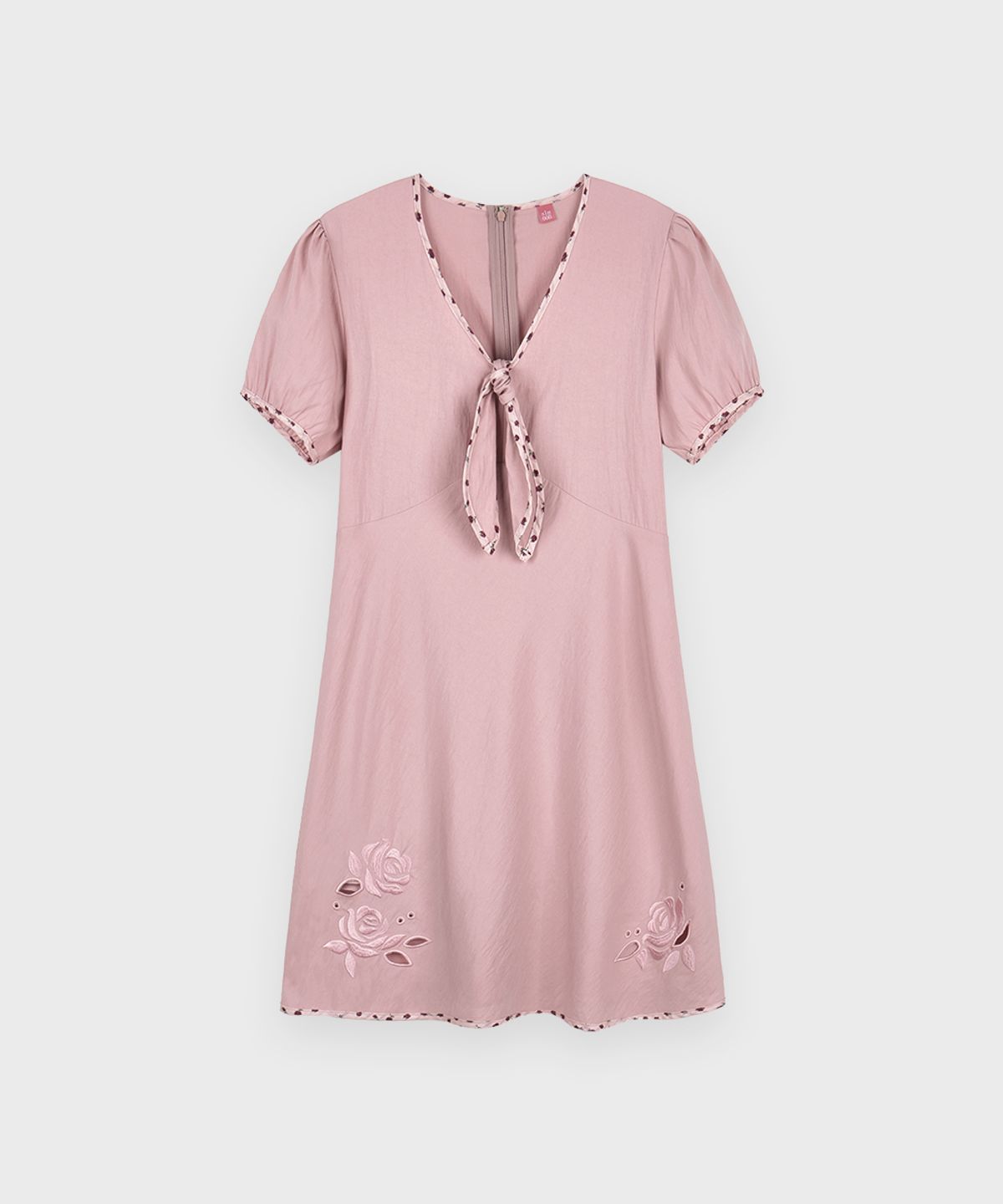 시눈(SINOON) Rose Garden Ribbon One-Piece (Rose)