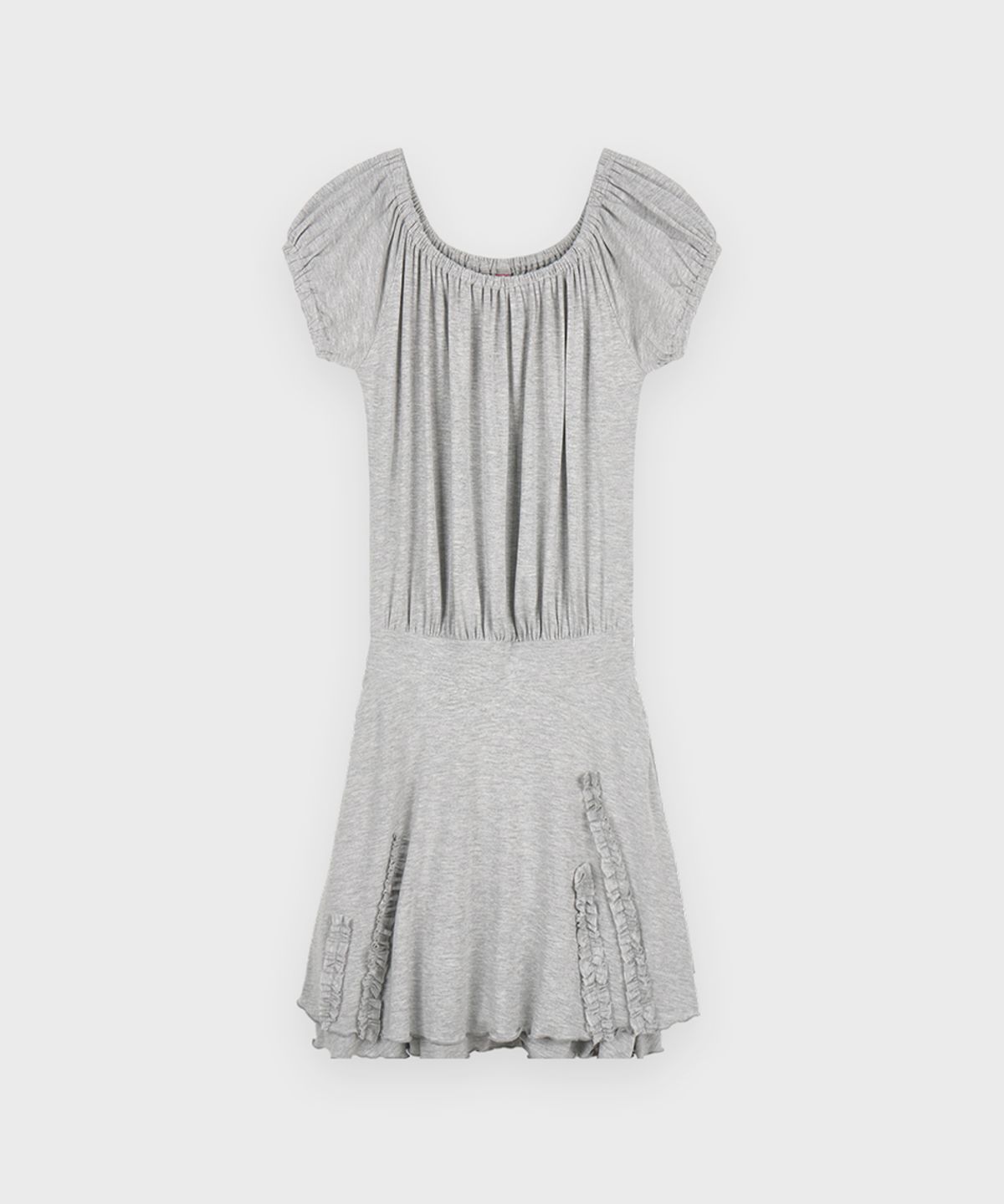 시눈(SINOON) Drape Jersey Mini One-Piece (Melange Grey)