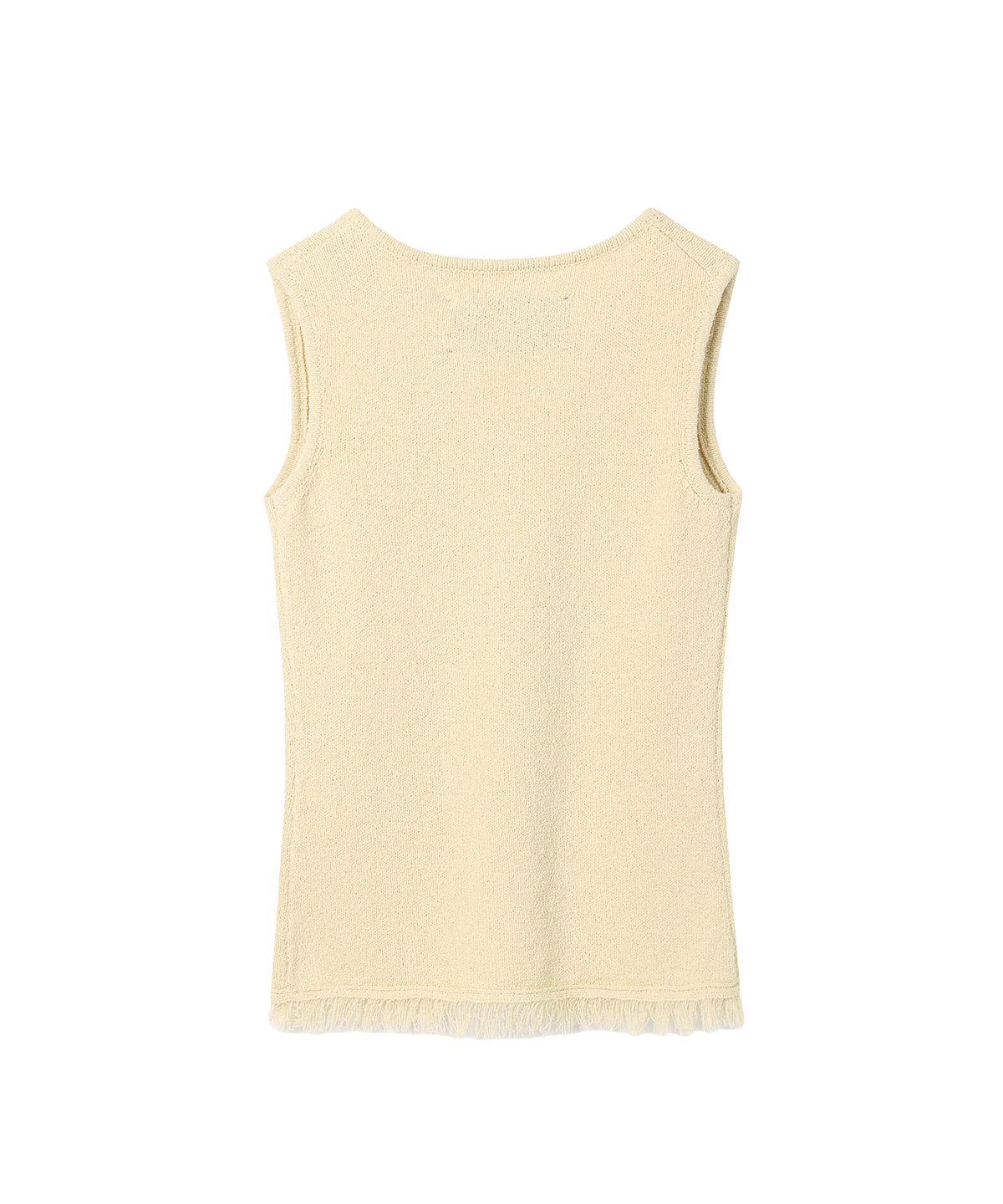 더바이닐하우스(THEVINYLHOUSE) BUTTON KNIT VEST (W) IVORY