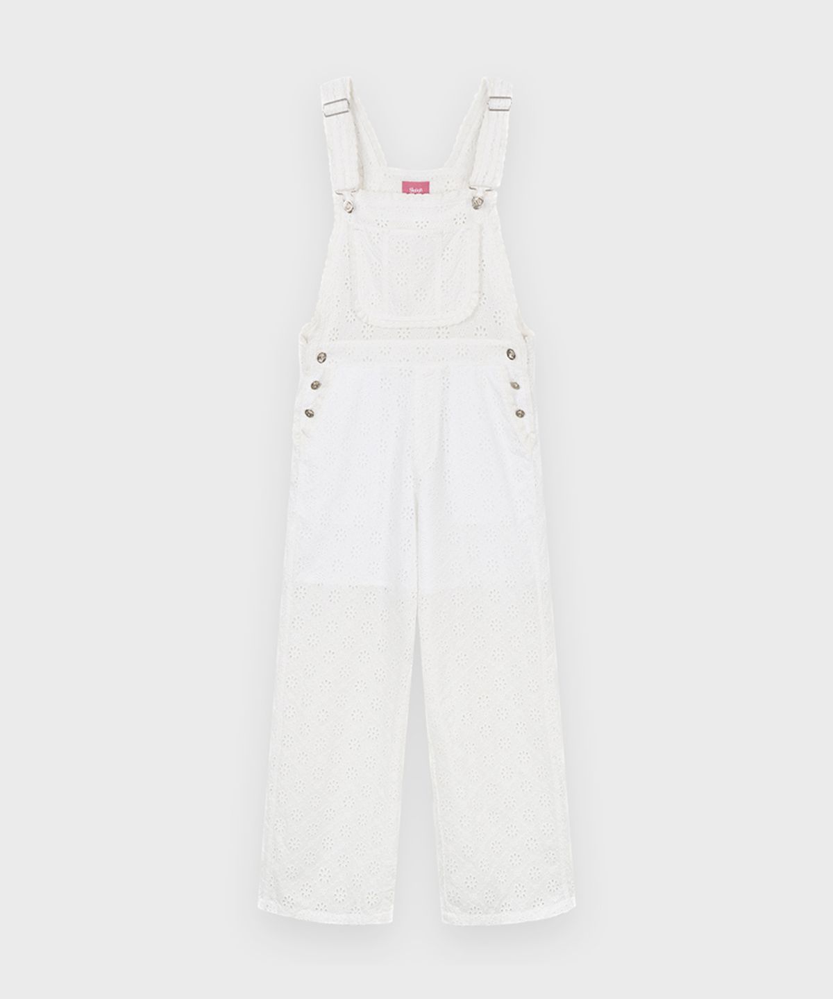 시눈(SINOON) Punching Lace Overall (Ivory)