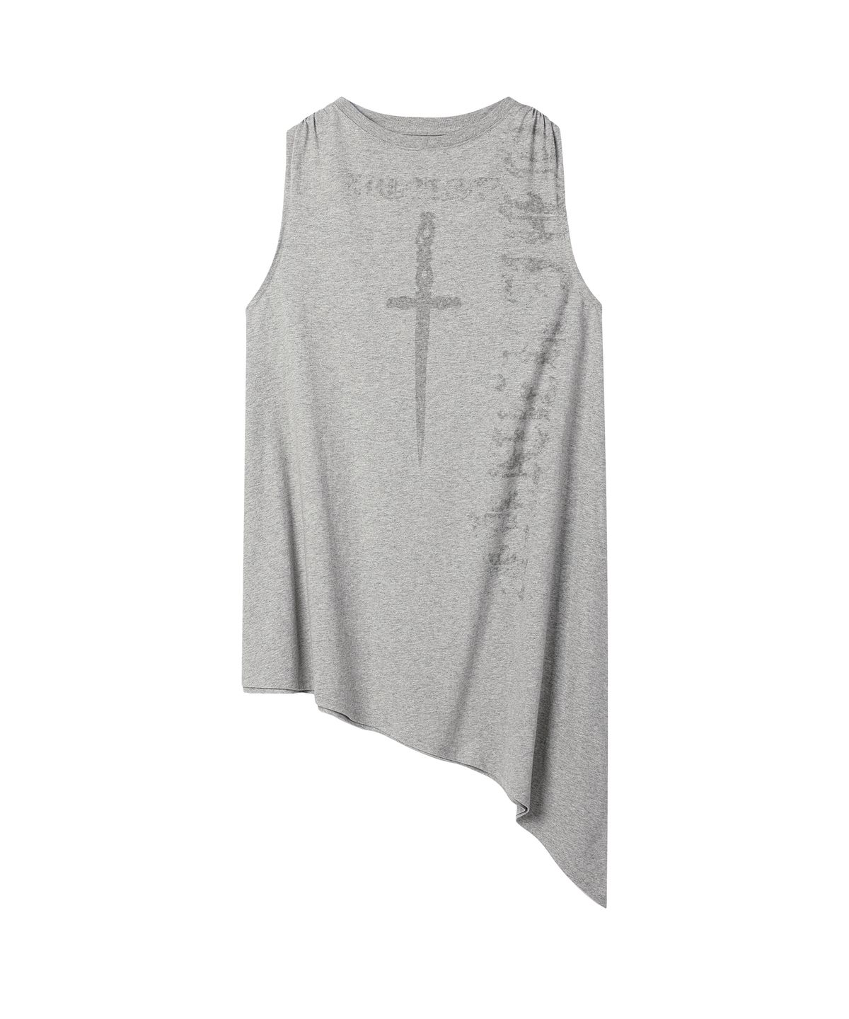 더바이닐하우스(THEVINYLHOUSE) UNBALANCE LAYERED ONE-PIECE (W) GREY