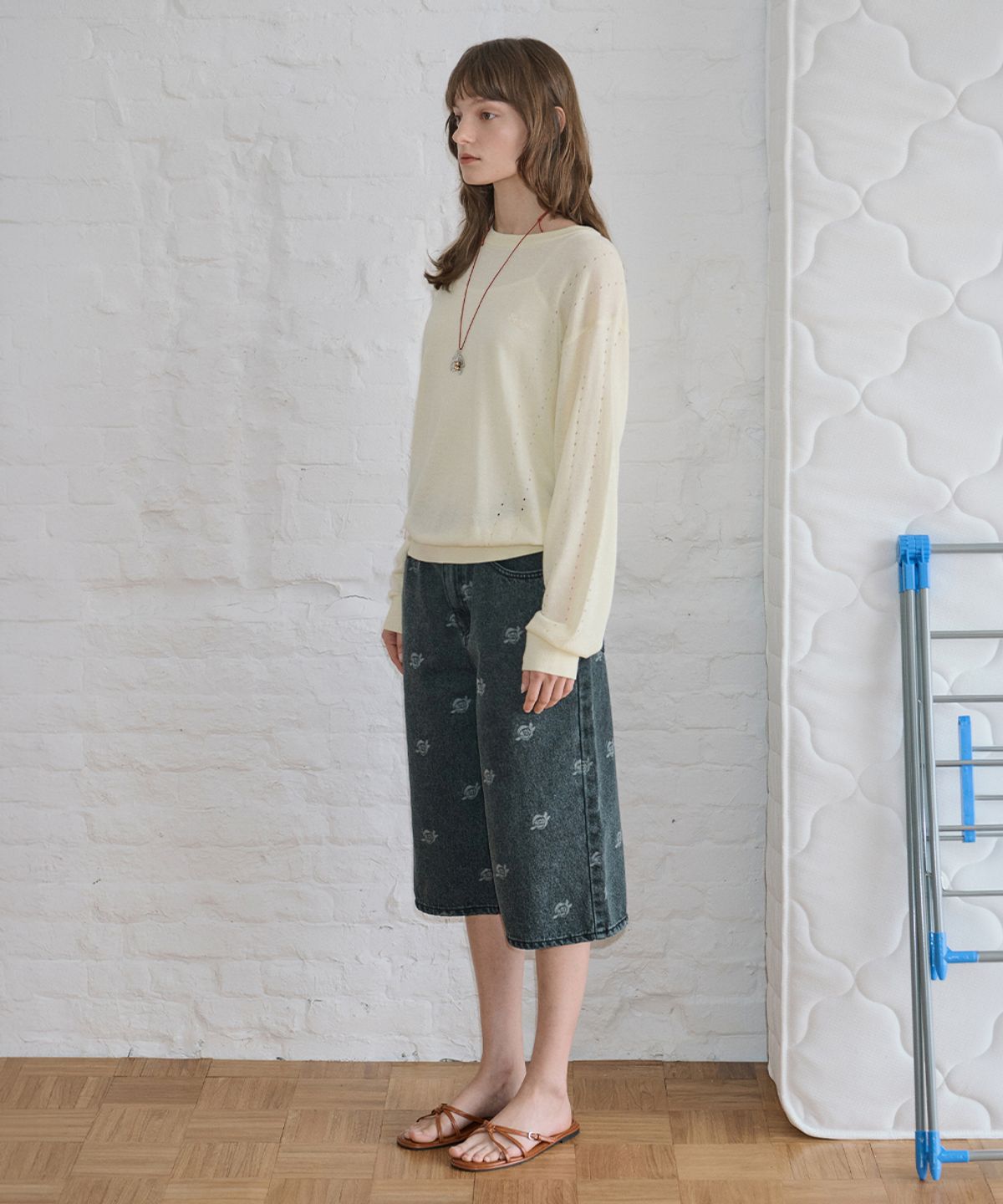 시눈(SINOON) Bermuda Denim Shorts (Grey)
