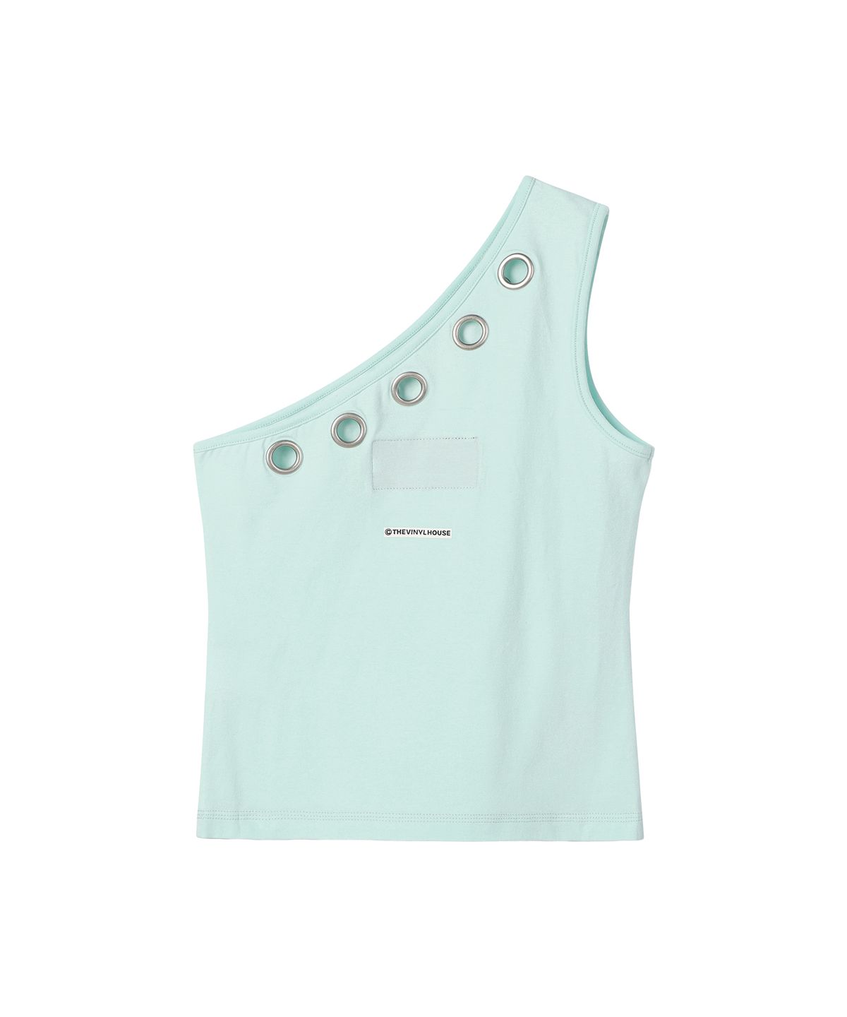 더바이닐하우스(THEVINYLHOUSE) EYELET ONE SHOULDER SLEEVELESS (W) MINT