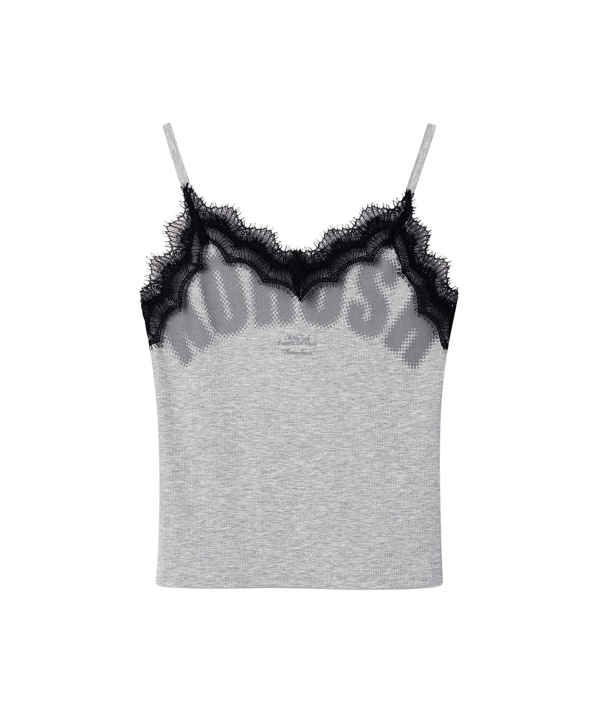 더바이닐하우스(THEVINYLHOUSE) NO RUSH LACE SLEEVELESS (W) GREY