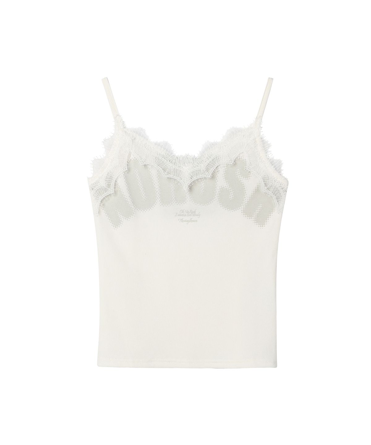 더바이닐하우스(THEVINYLHOUSE) NO RUSH LACE SLEEVELESS (W) IVORY