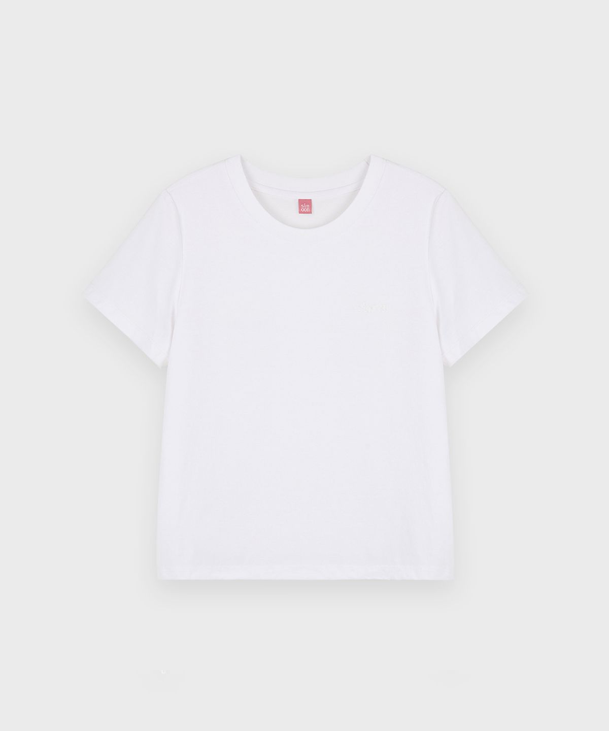 시눈(SINOON) Logo Basic T-Shirt (White)