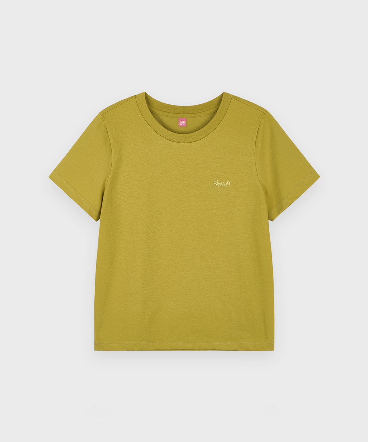 시눈(SINOON) Logo Basic T-Shirt (Olive)