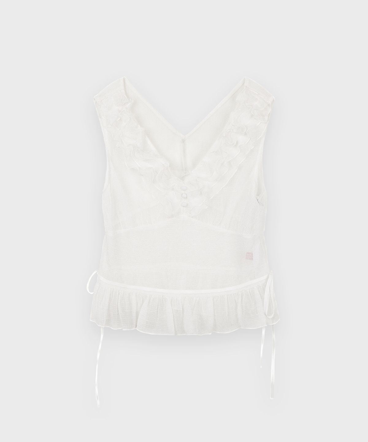 시눈(SINOON) Sheer Glow Blouse (White)