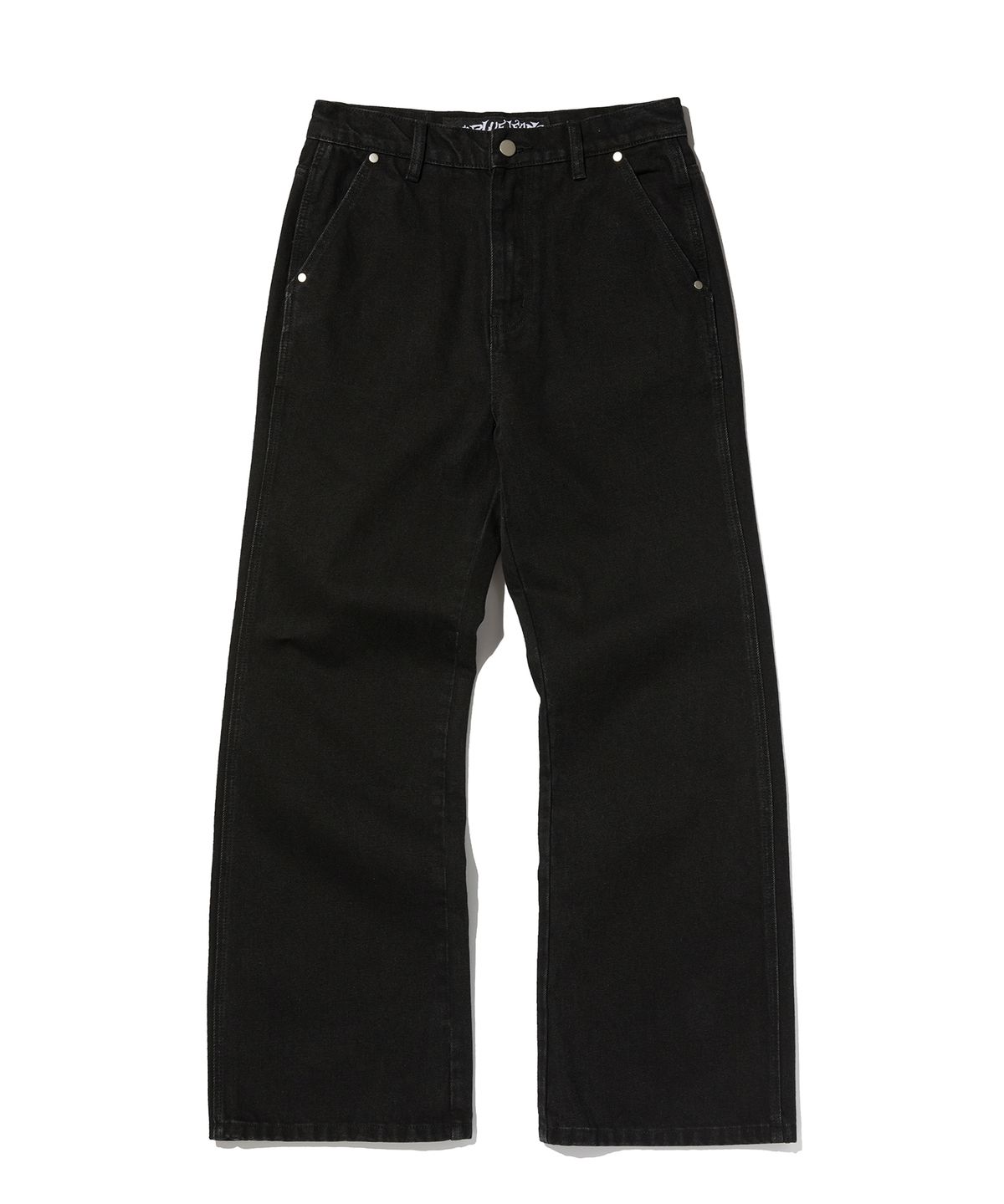 스웨이드(SUADE) CURVED FLARE DENIM [BLACK]