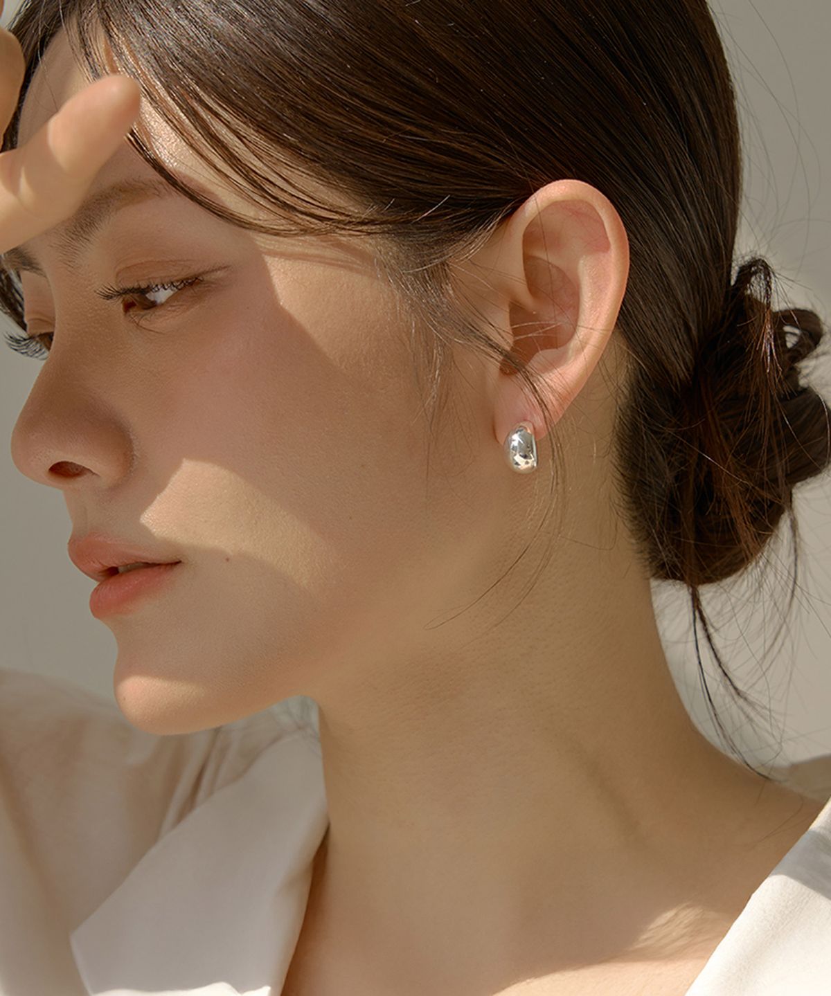 더블유비엘(WBL) 14k post 르그랑 볼드 커브 귀걸이 (3size)