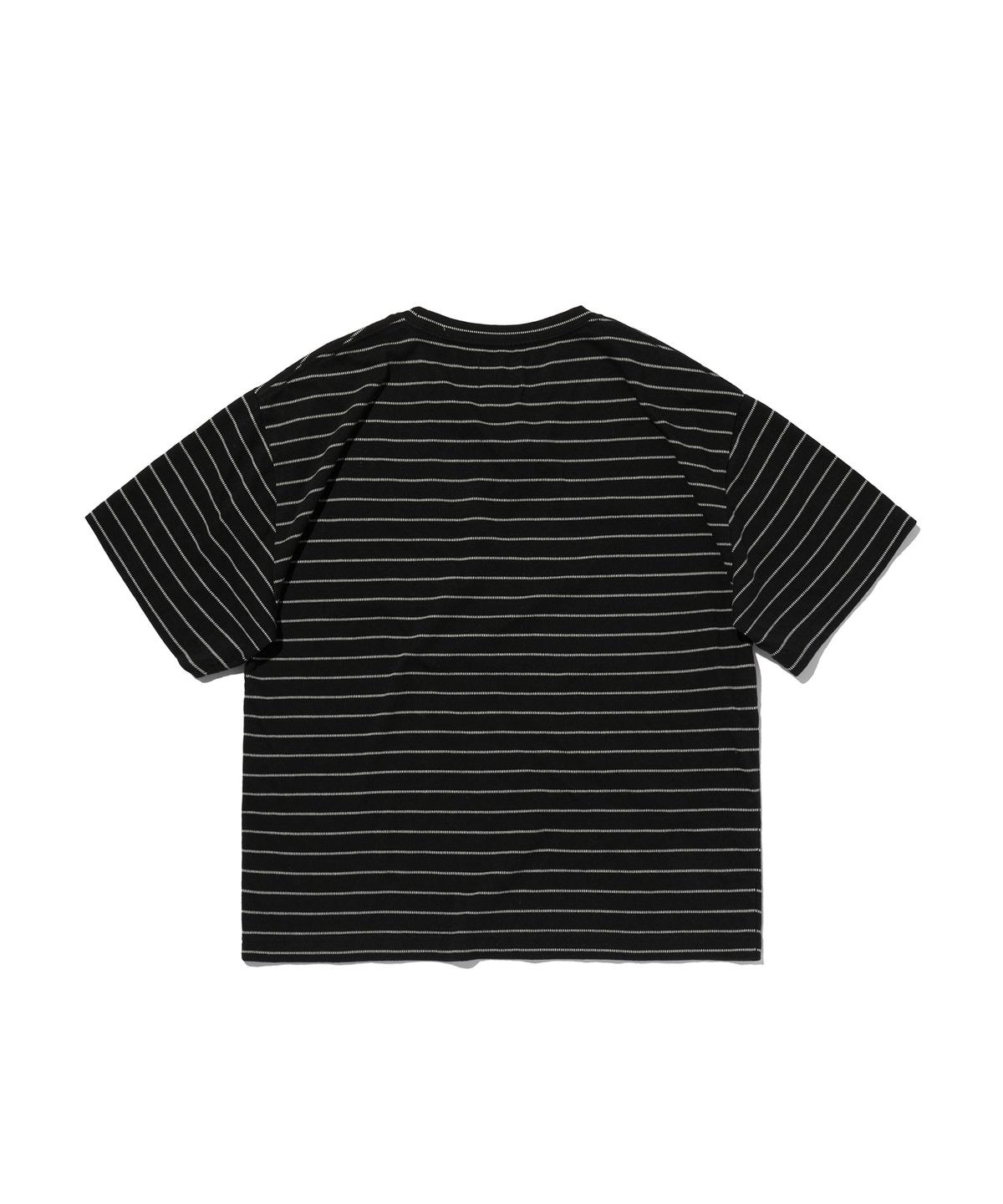 스웨이드(SUADE) TEXTURED POCKET TEE [BLACK WHITE]