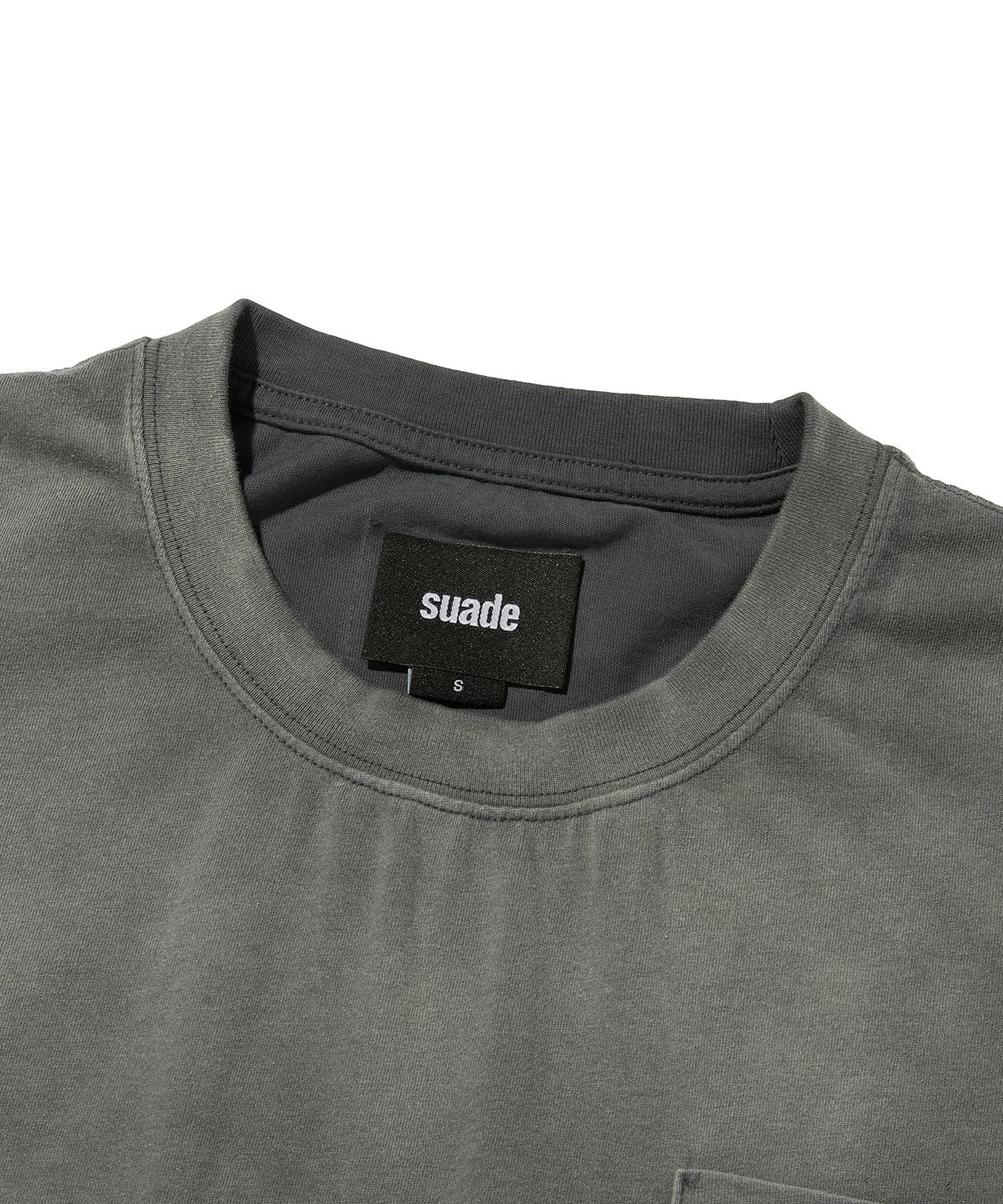 스웨이드(SUADE) POCKET CROPPED TEE [WASHING GRAY]