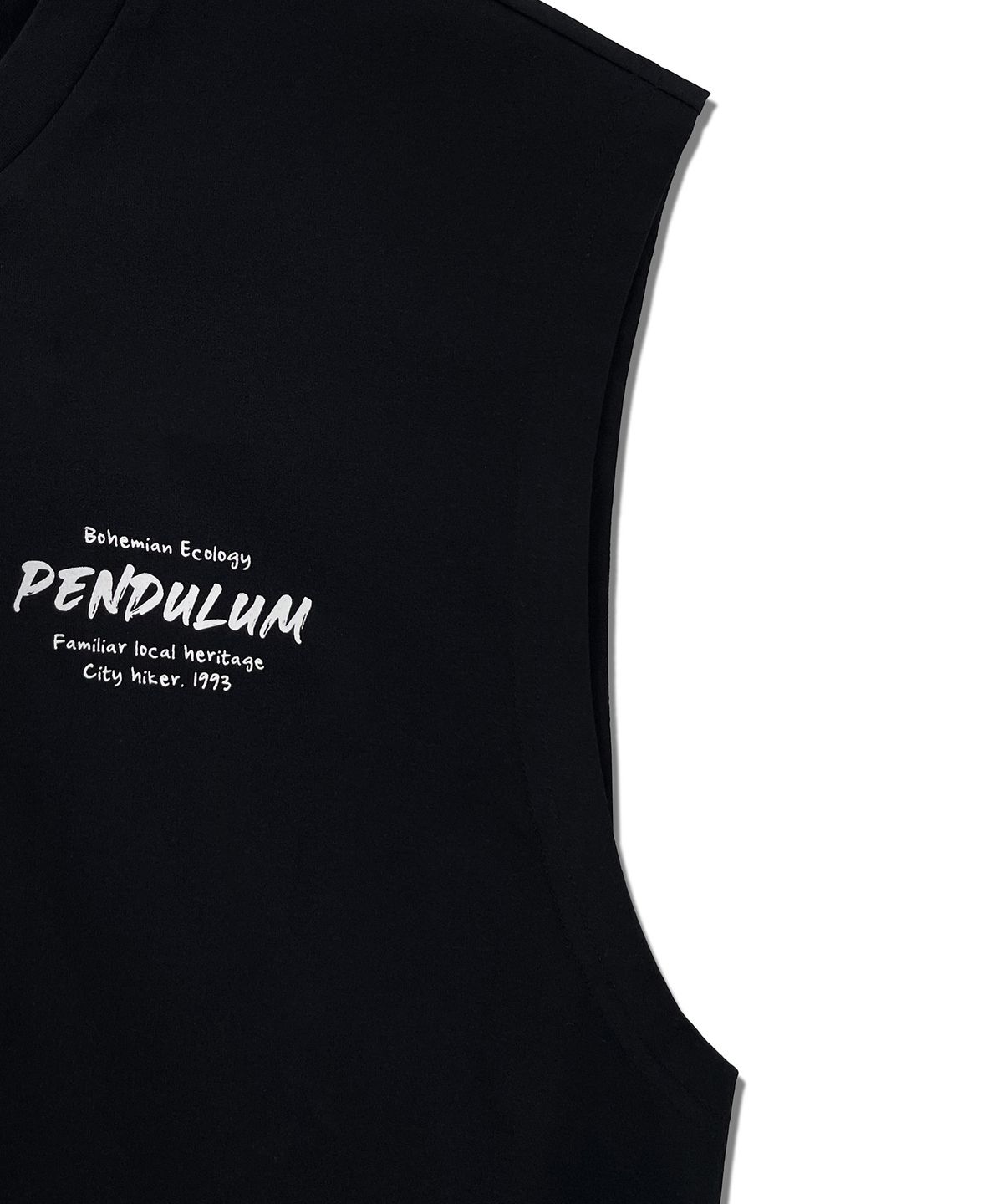 펜듈럼(PENDULUM) 서프 그래픽 슬리브리스 LQ7TU451_BLACK
