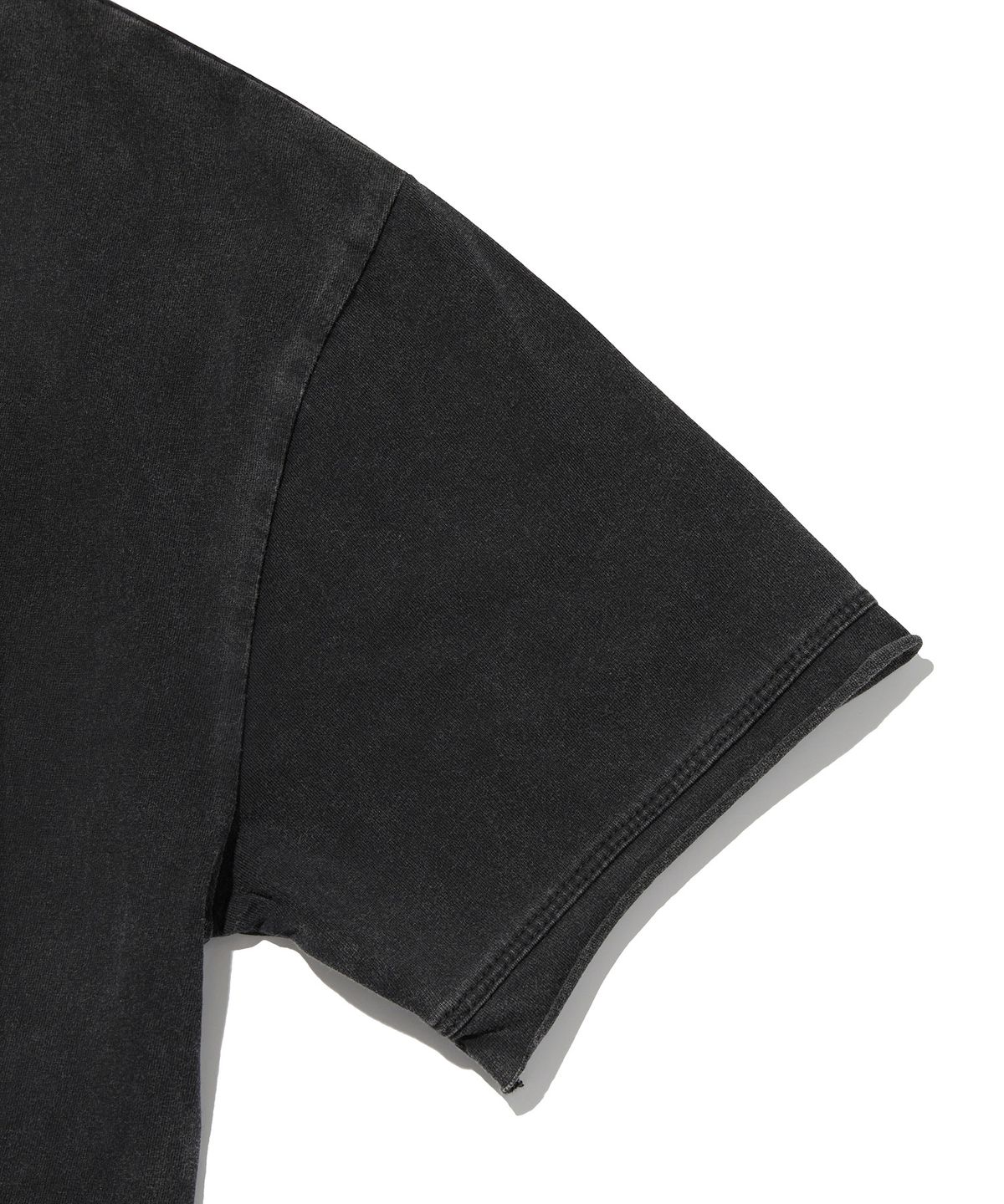 스웨이드(SUADE) WASHED HENLEY NECK TEE [WASHING BLACK]
