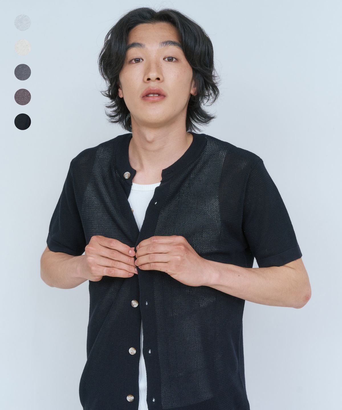 노든(NODEN) 써머 밸런스 반팔 가디건  - 5COLOR
